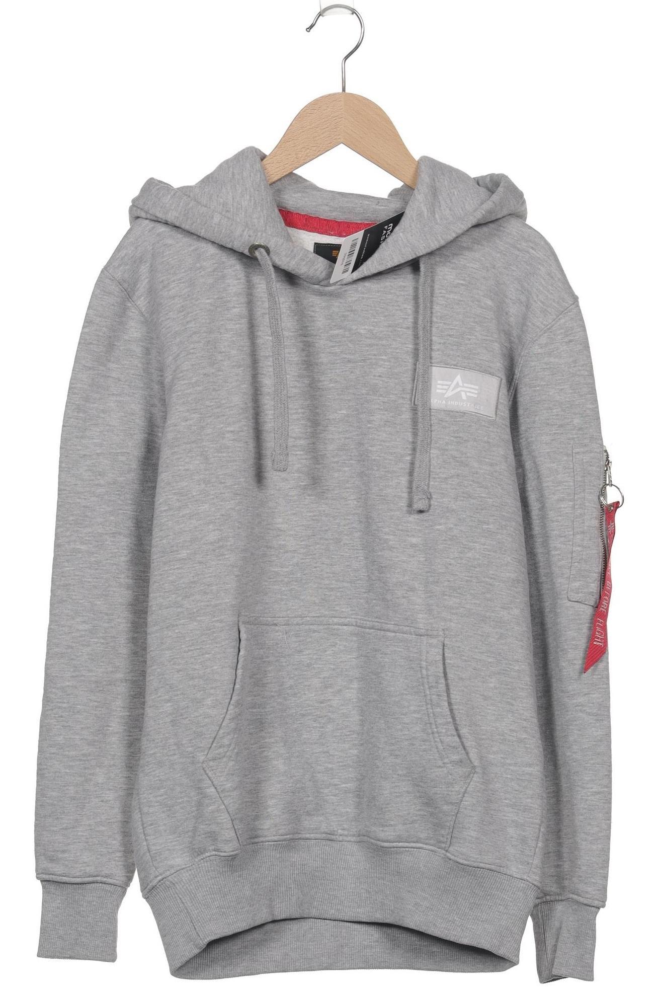 

Alpha industries Herren Kapuzenpullover, grau, Gr. 46