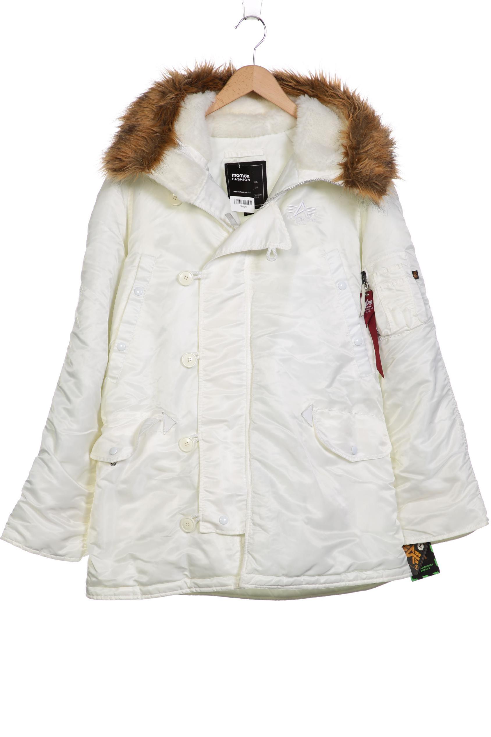 

Alpha industries Herren Mantel, cremeweiß, Gr. 52