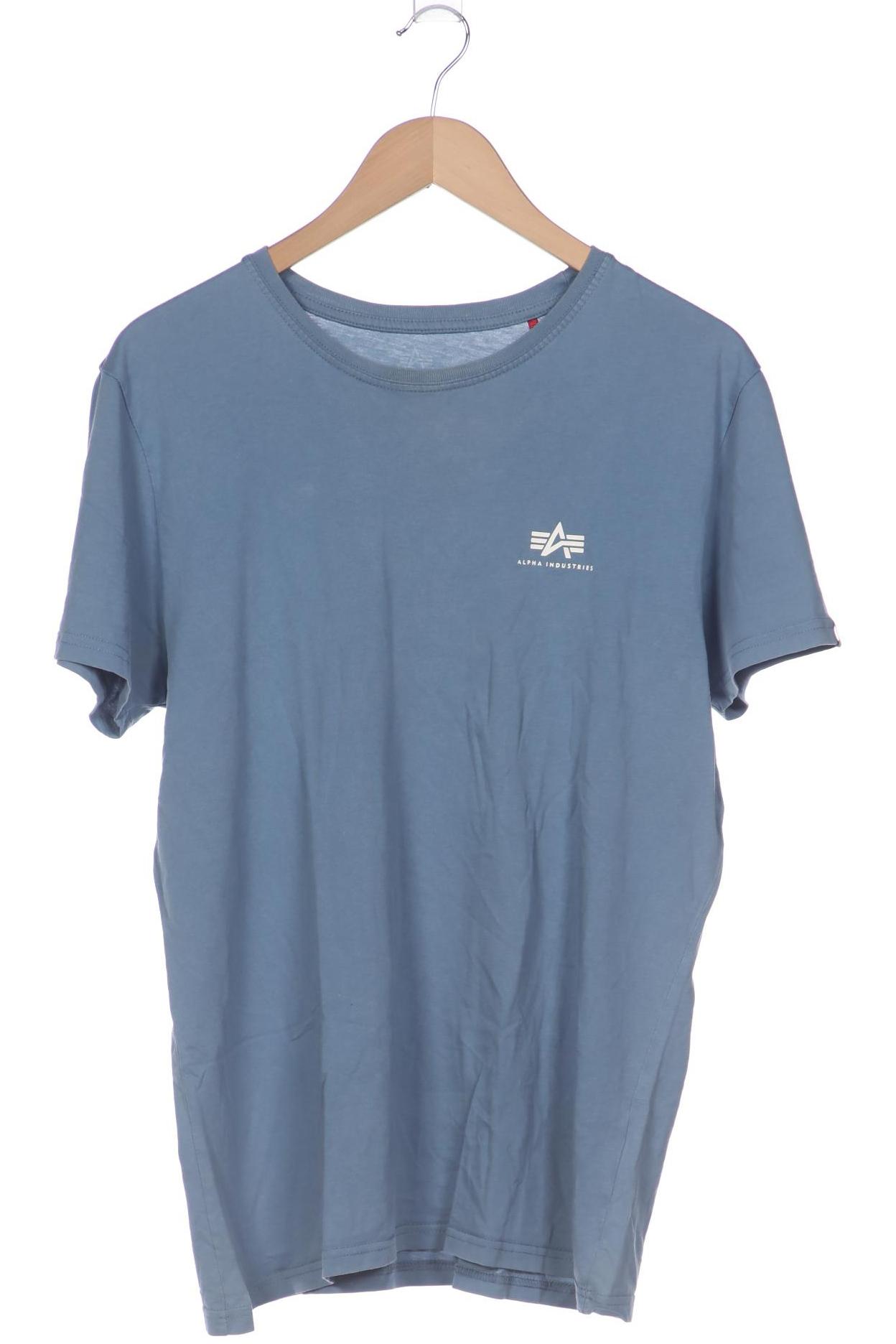 

Alpha industries Herren T-Shirt, blau, Gr. 48