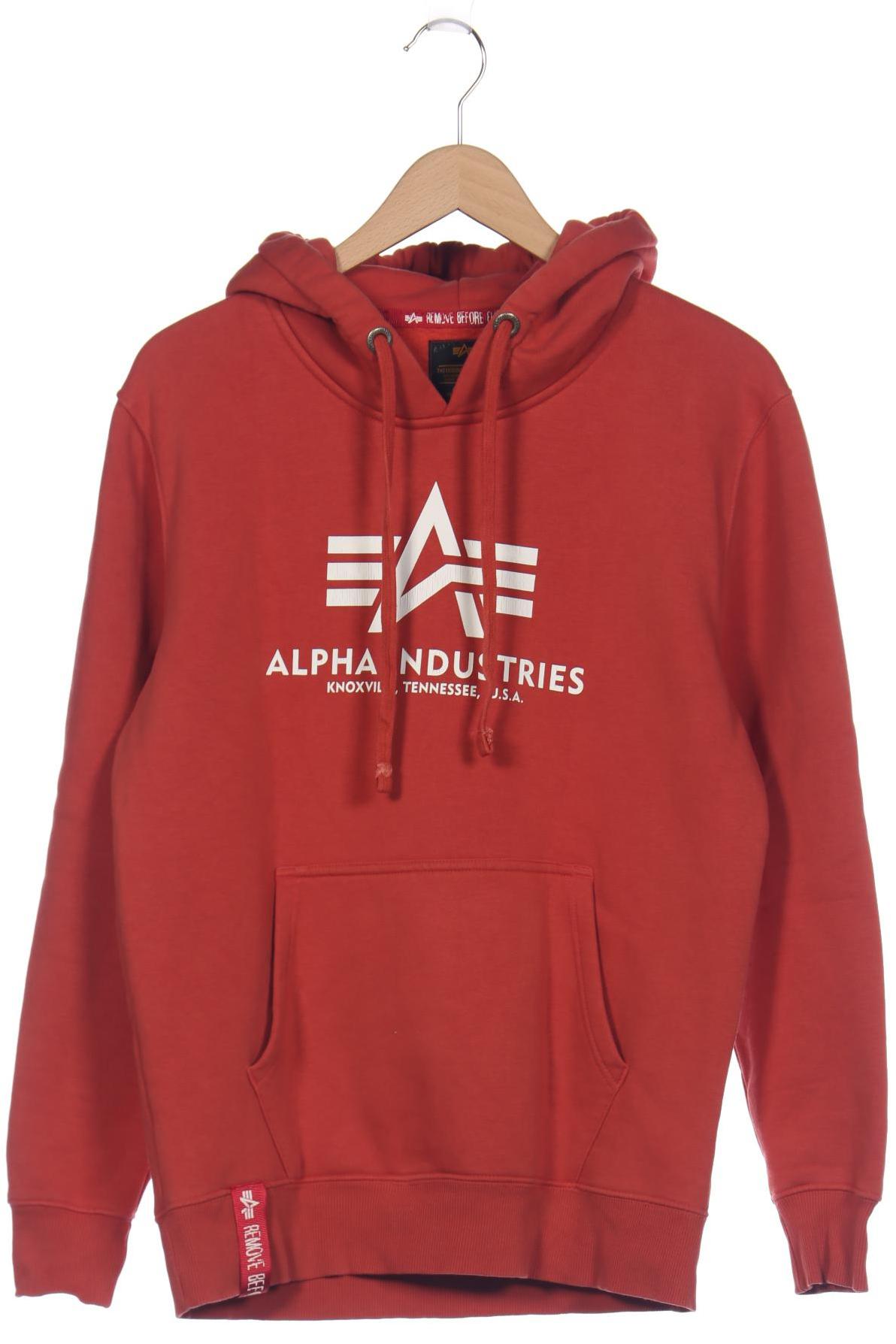 

Alpha industries Herren Kapuzenpullover, orange, Gr. 48