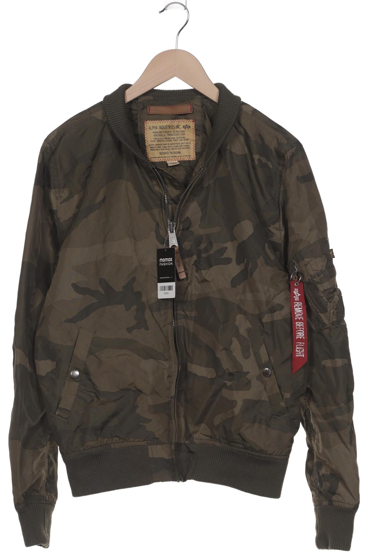

Alpha industries Herren Jacke, grün, Gr. 52