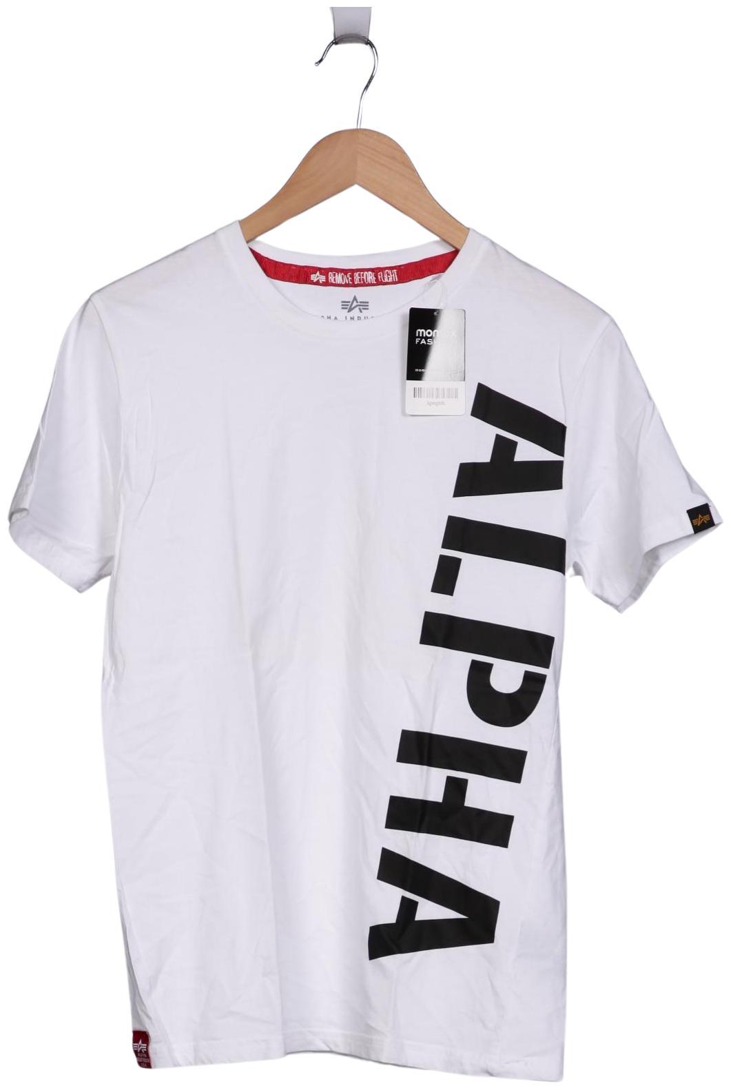 

Alpha industries Herren T-Shirt, weiß, Gr. 48