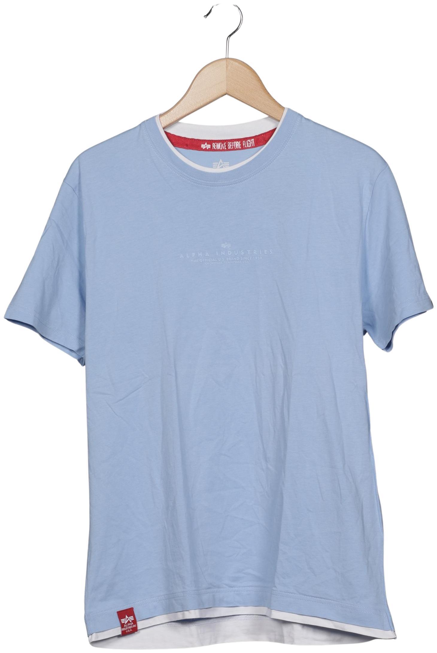 

Alpha industries Herren T-Shirt, hellblau, Gr. 52