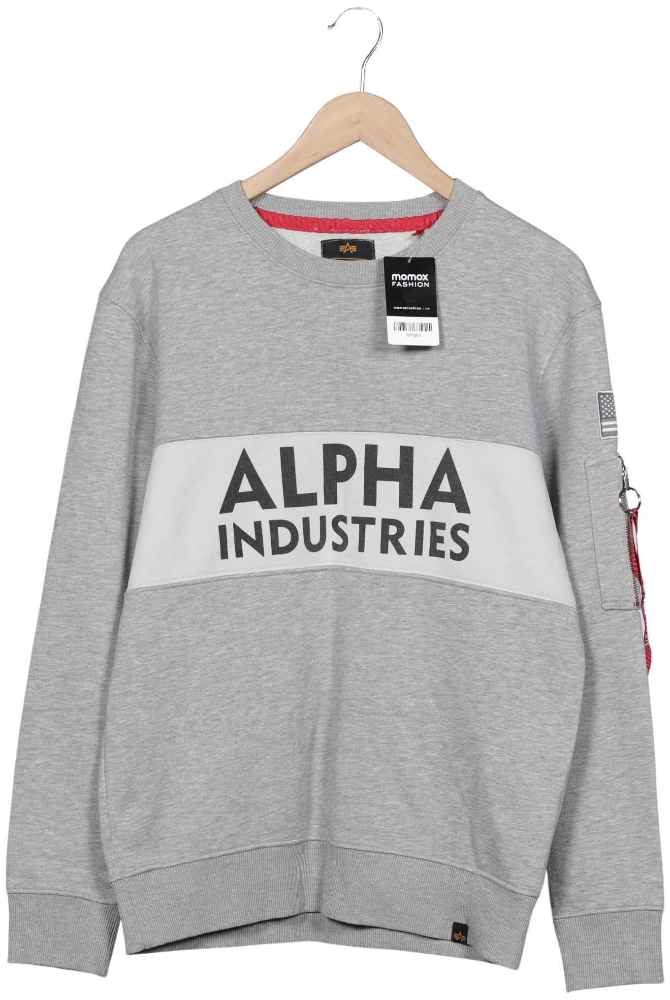 

Alpha industries Herren Sweatshirt, grau, Gr. 52
