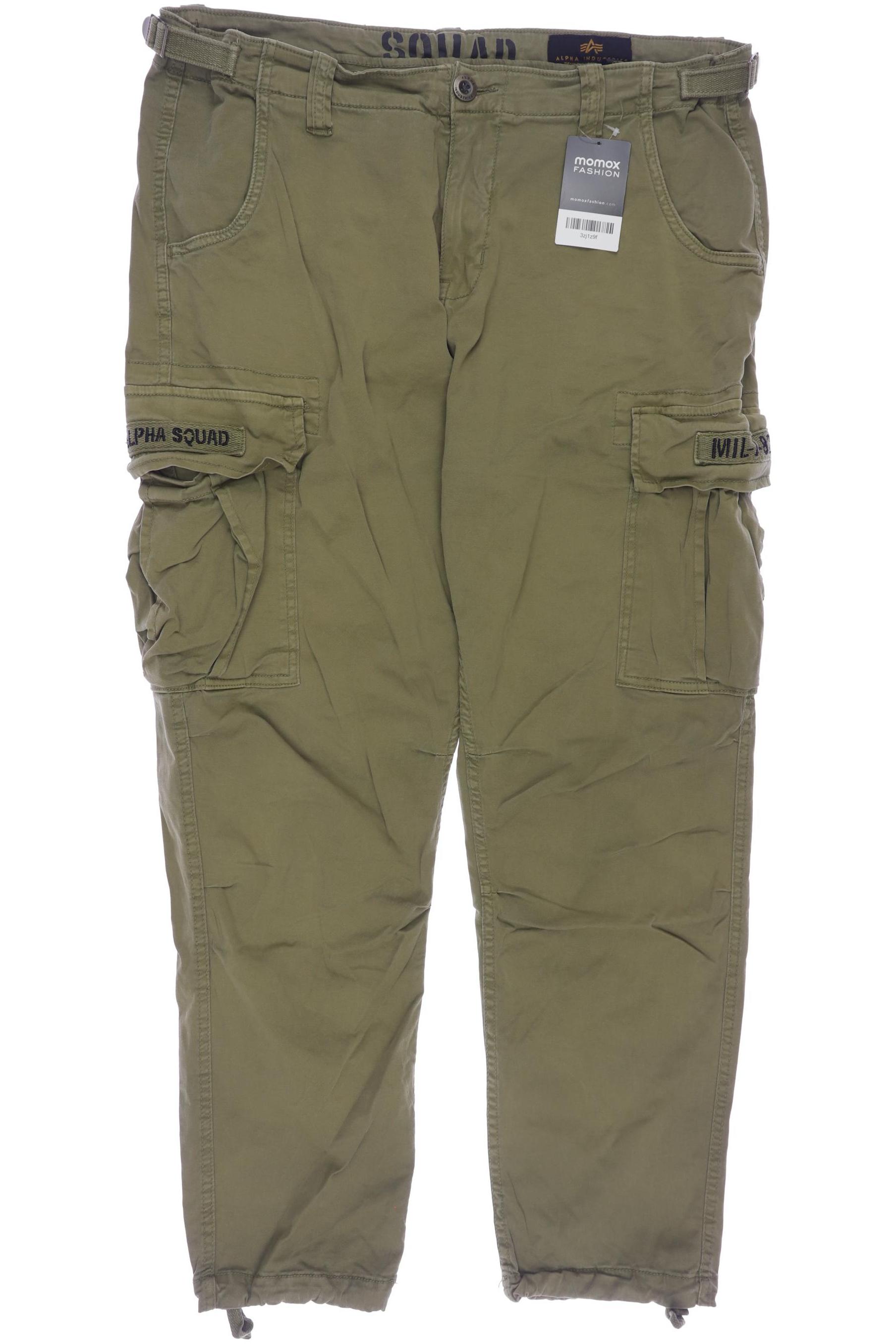 

Alpha industries Herren Stoffhose, grün, Gr. 36