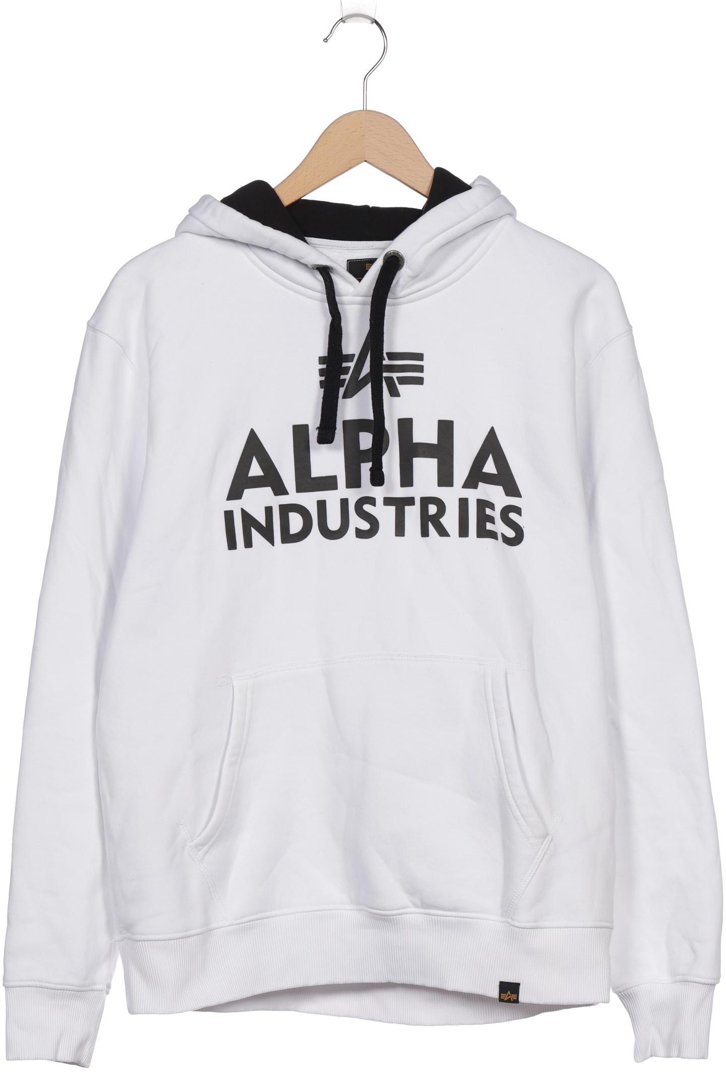 

Alpha industries Herren Kapuzenpullover, weiß, Gr. 52