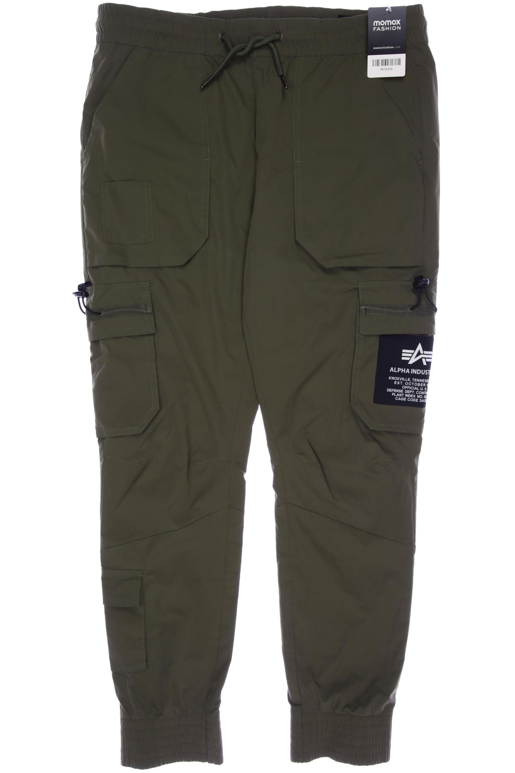 

Alpha industries Herren Stoffhose, grün, Gr. 0