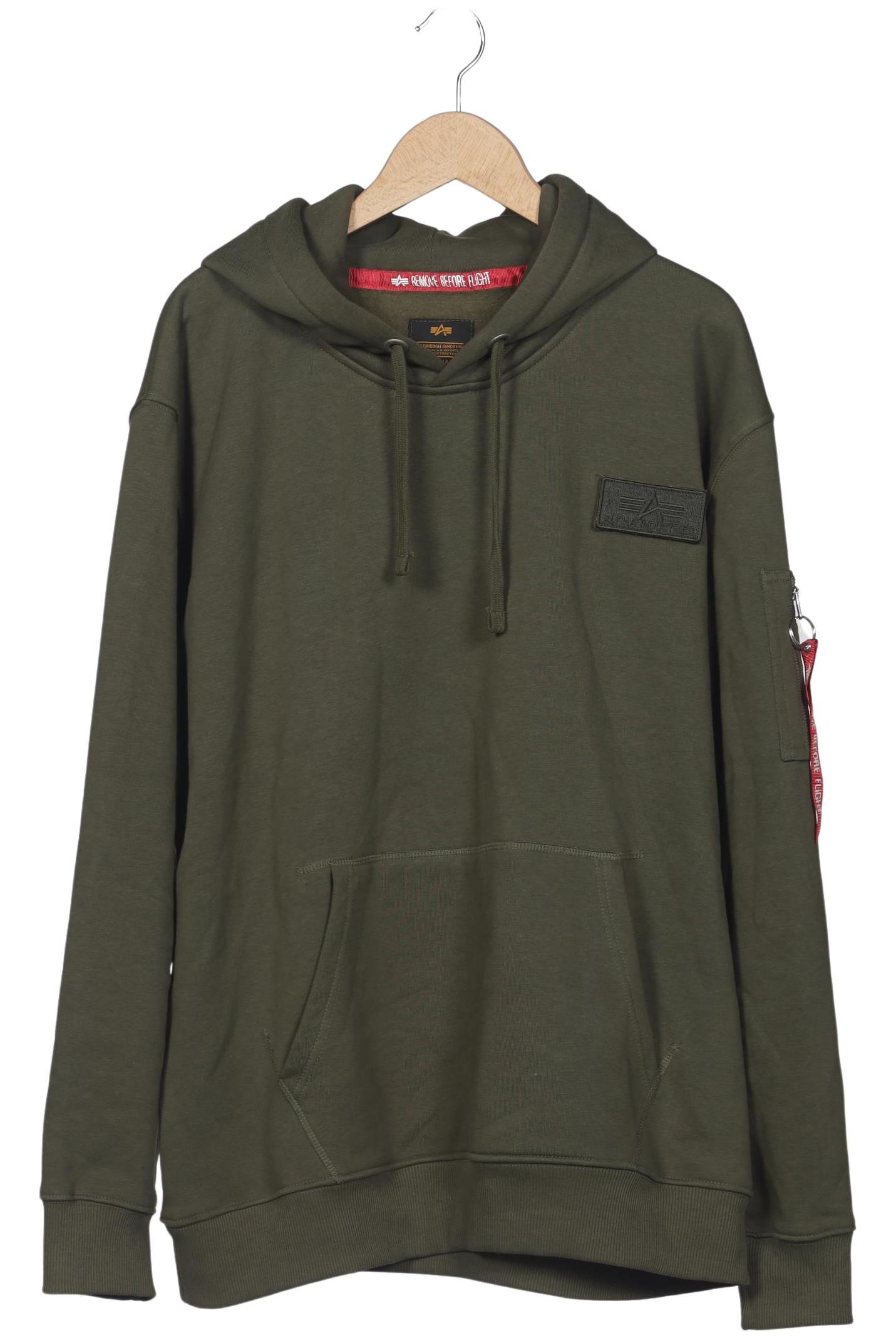 

Alpha industries Herren Kapuzenpullover, grün, Gr. 58