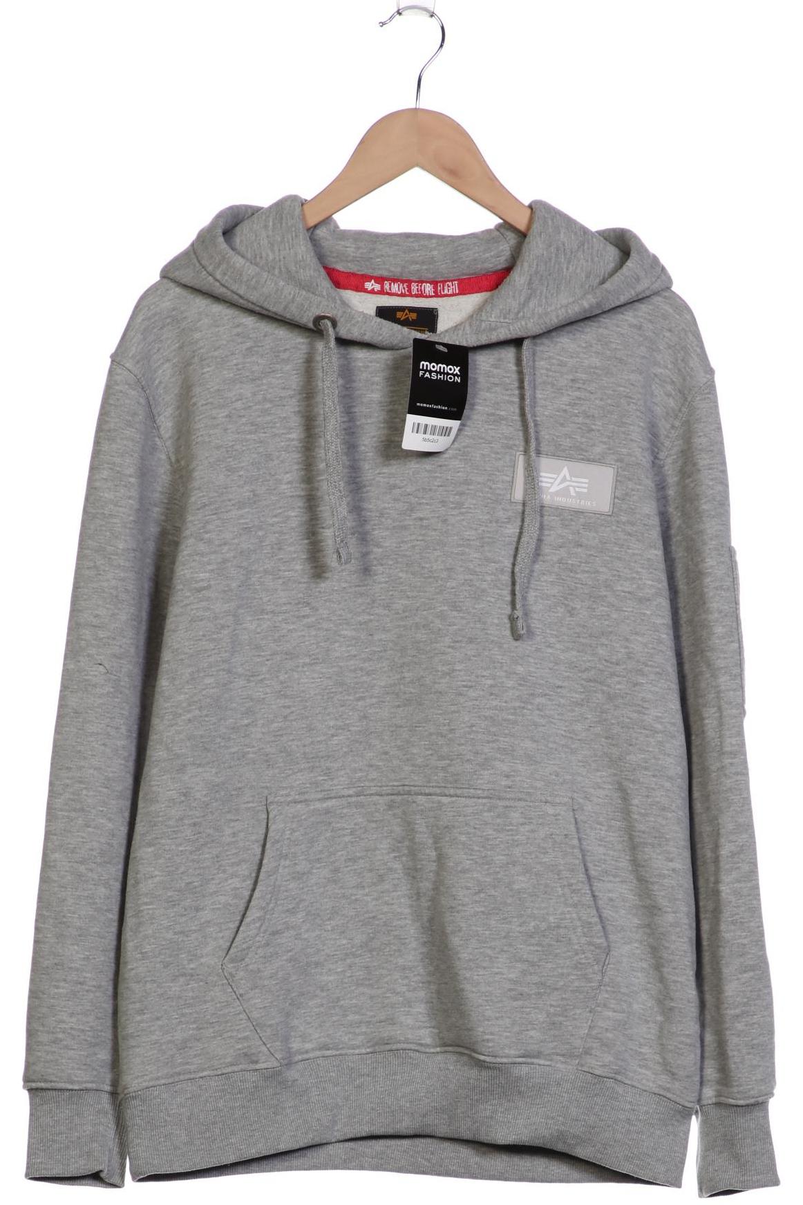 

Alpha industries Herren Kapuzenpullover, grau, Gr. 52