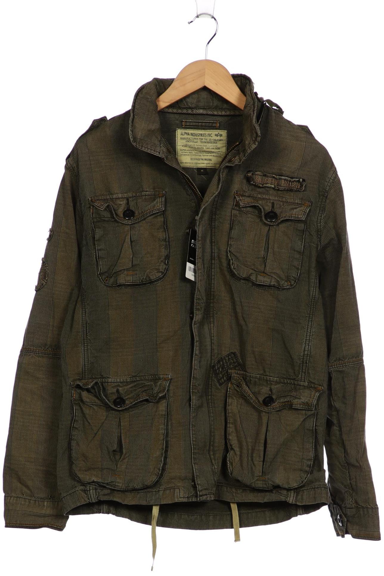 

Alpha industries Herren Jacke, grün, Gr. 48
