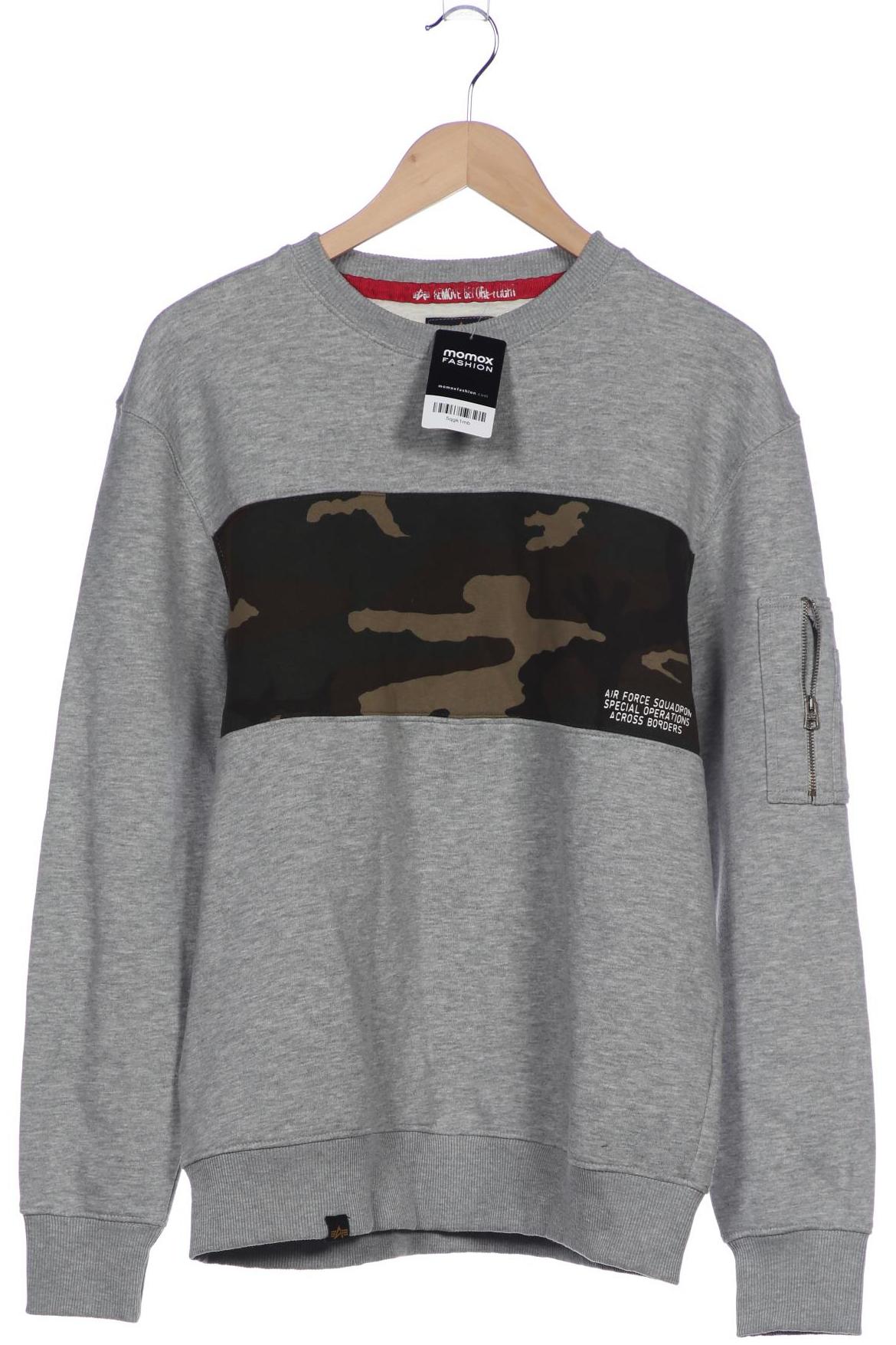 

Alpha industries Herren Sweatshirt, grau, Gr. 52
