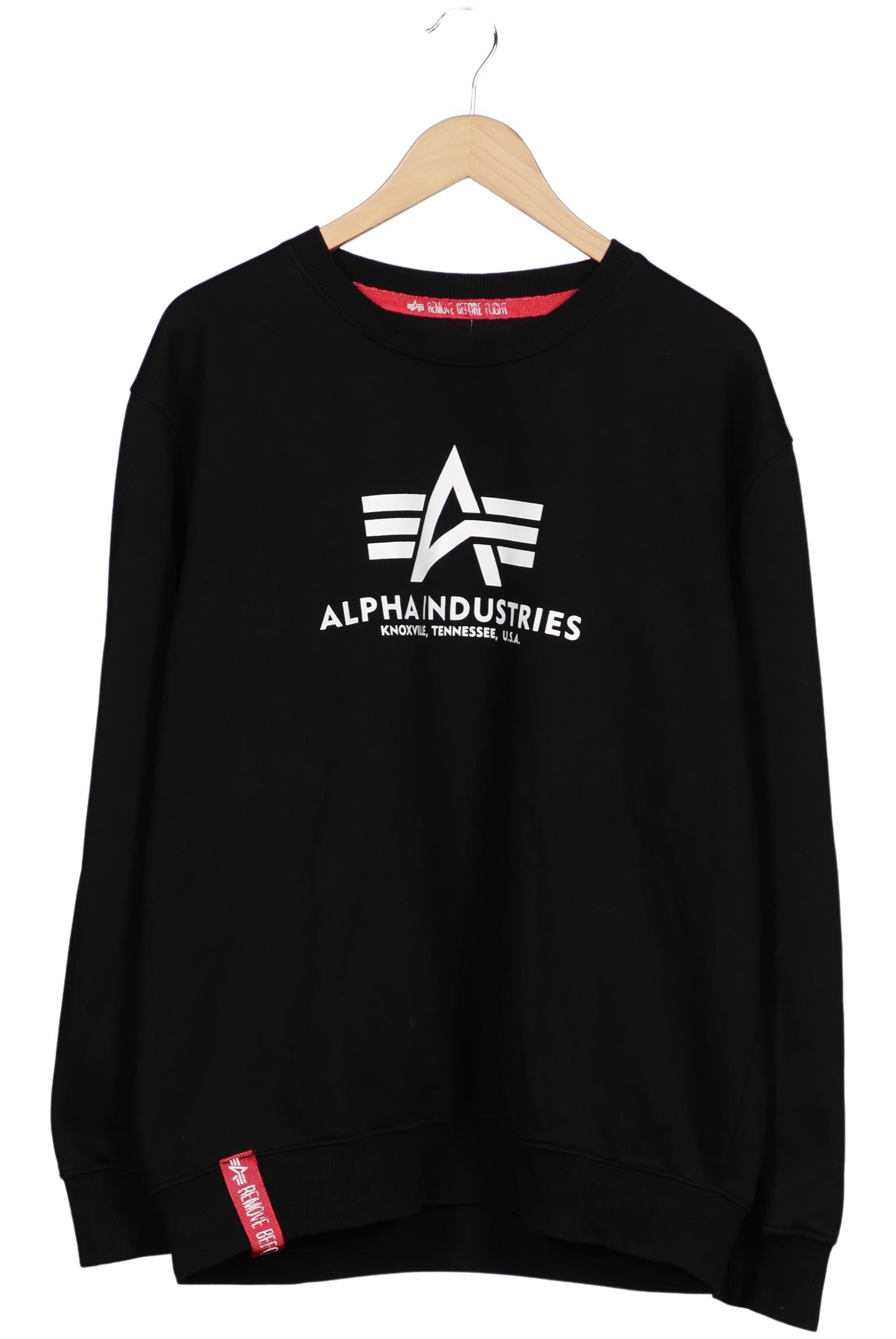 Thumbnail - Alpha industries Herren Sweatshirt, schwarz, Gr. 56