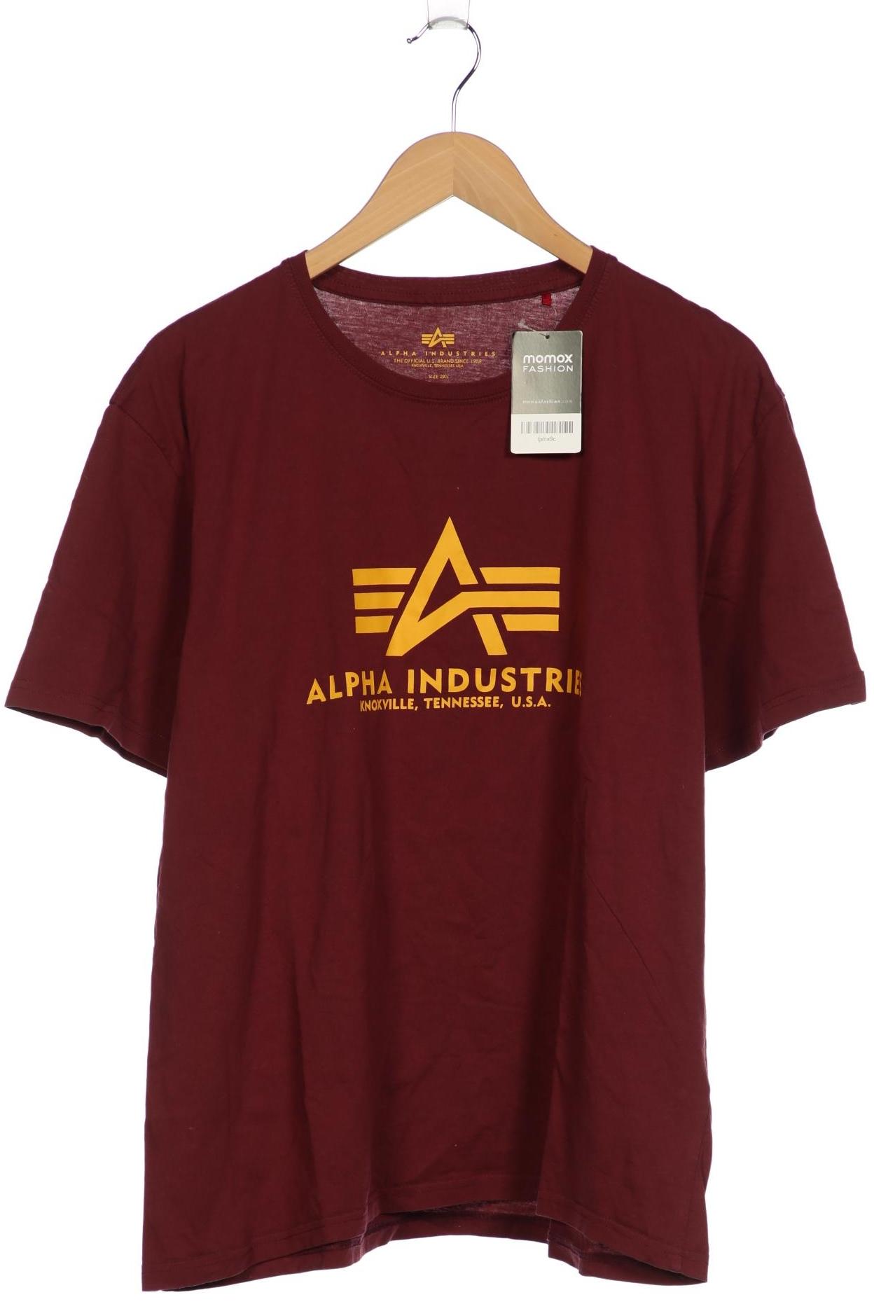 

Alpha industries Herren T-Shirt, bordeaux, Gr. 56