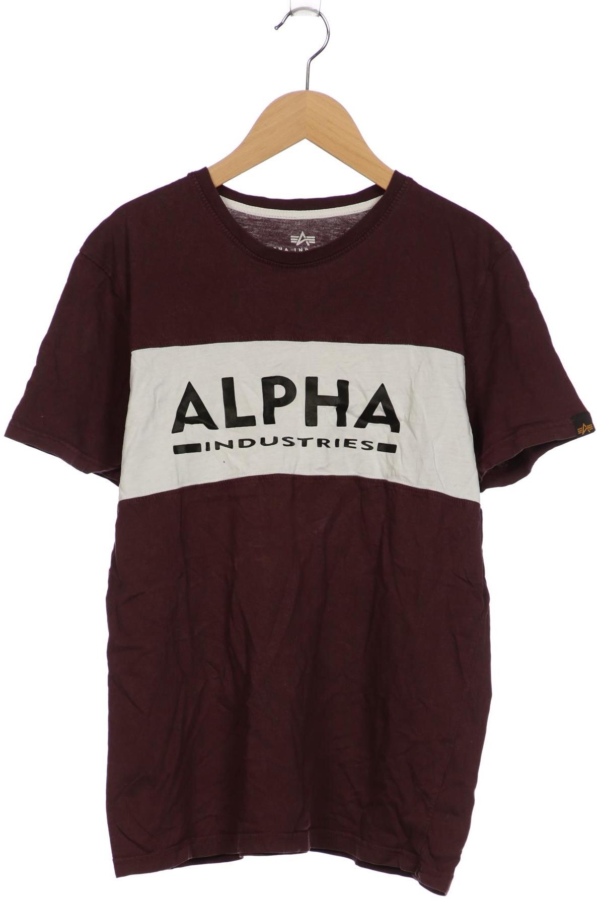 

Alpha industries Herren T-Shirt, bordeaux, Gr. 48
