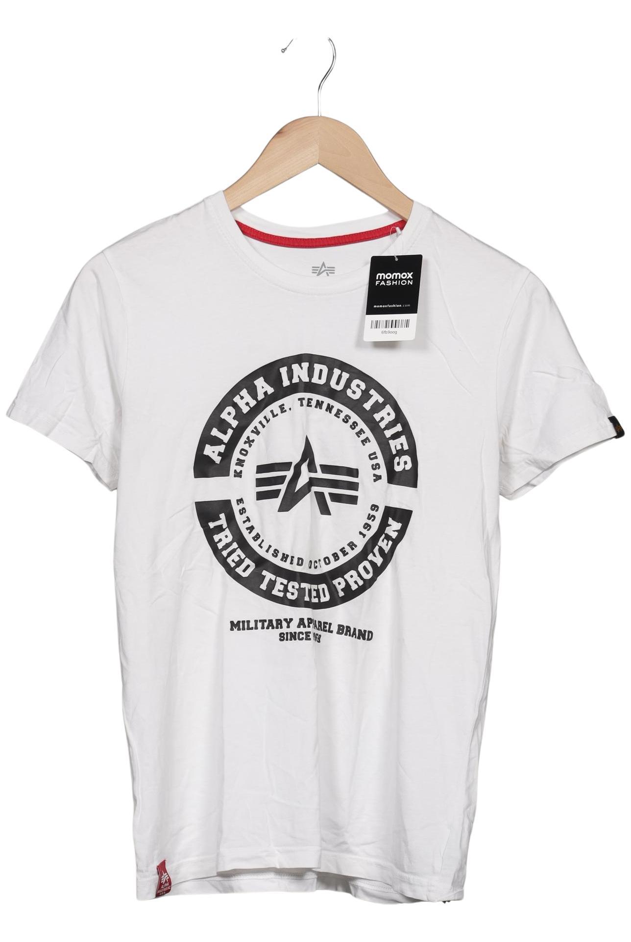 

Alpha industries Herren T-Shirt, weiß, Gr. 46