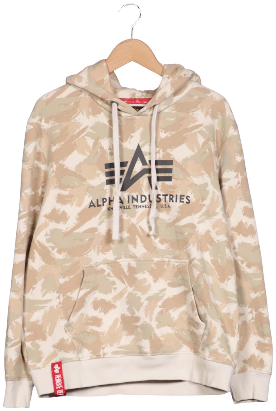 

Alpha industries Herren Kapuzenpullover, beige, Gr. 52