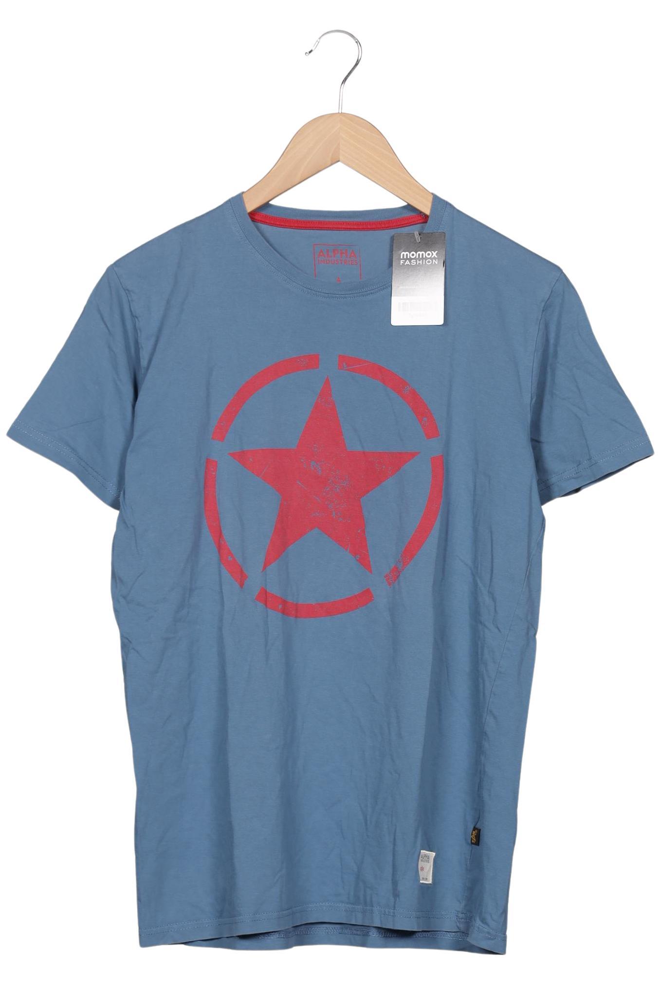 

Alpha industries Herren T-Shirt, blau, Gr. 48