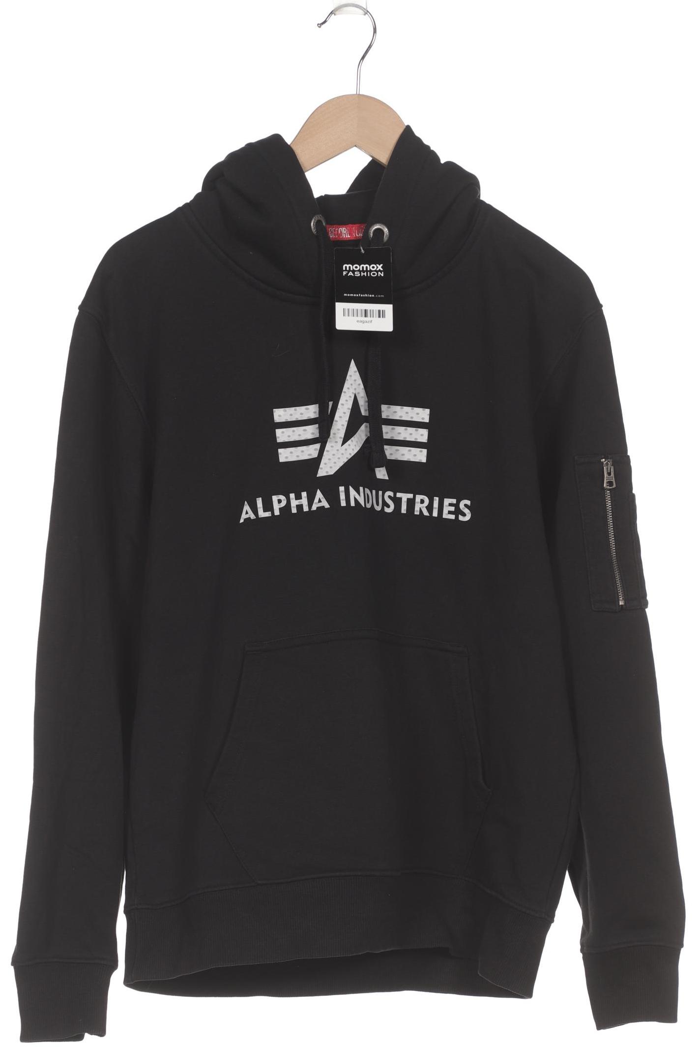 

Alpha industries Herren Kapuzenpullover, schwarz, Gr. 48