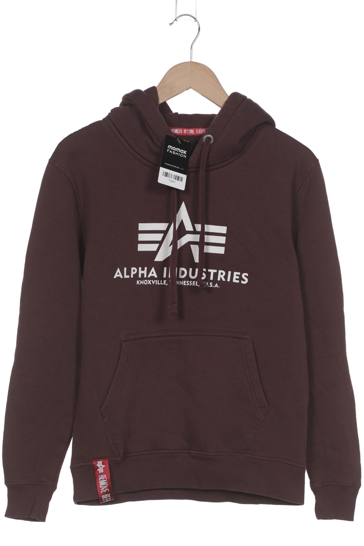 

Alpha industries Herren Kapuzenpullover, bordeaux, Gr. 46