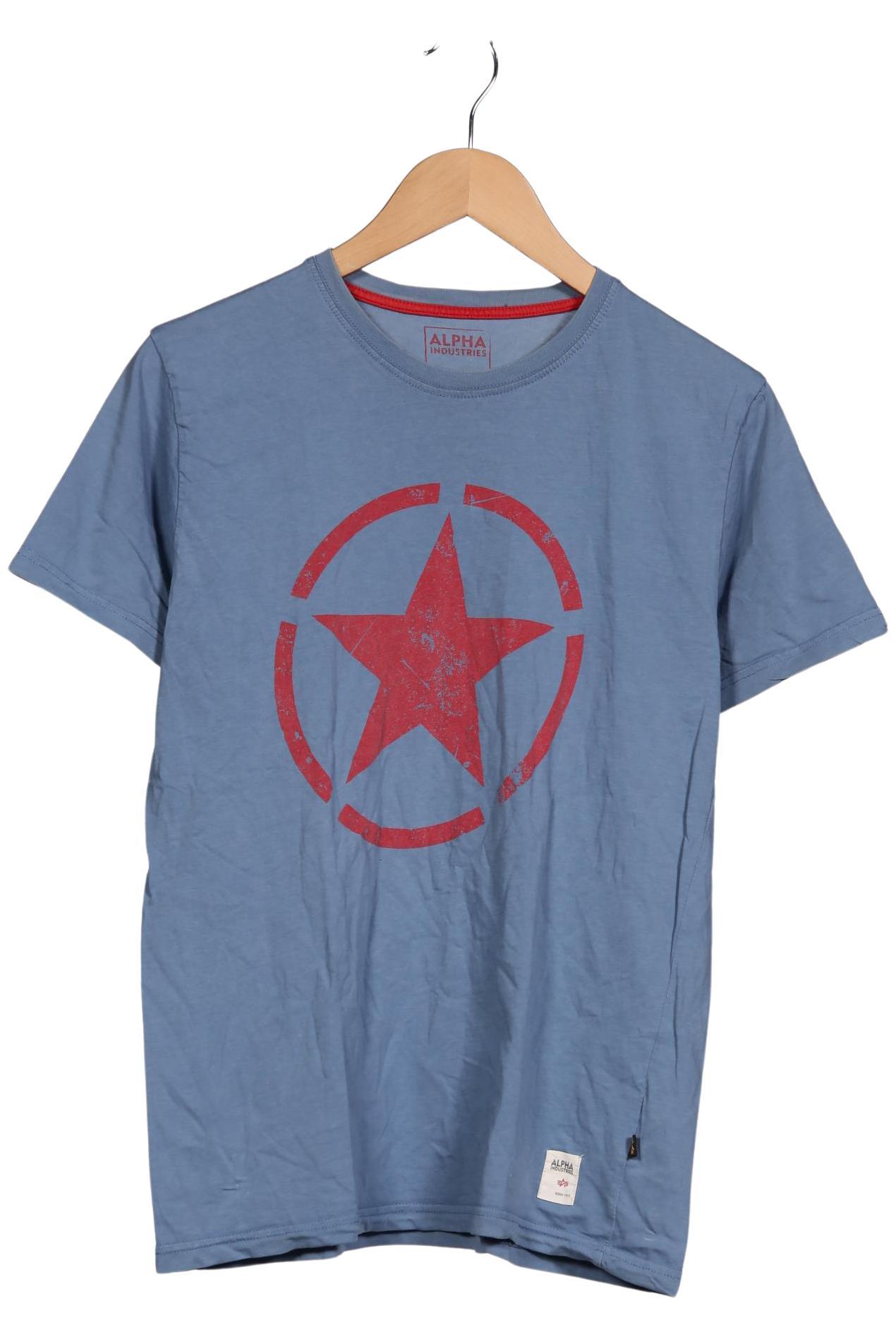 

Alpha industries Herren T-Shirt, blau, Gr. 46