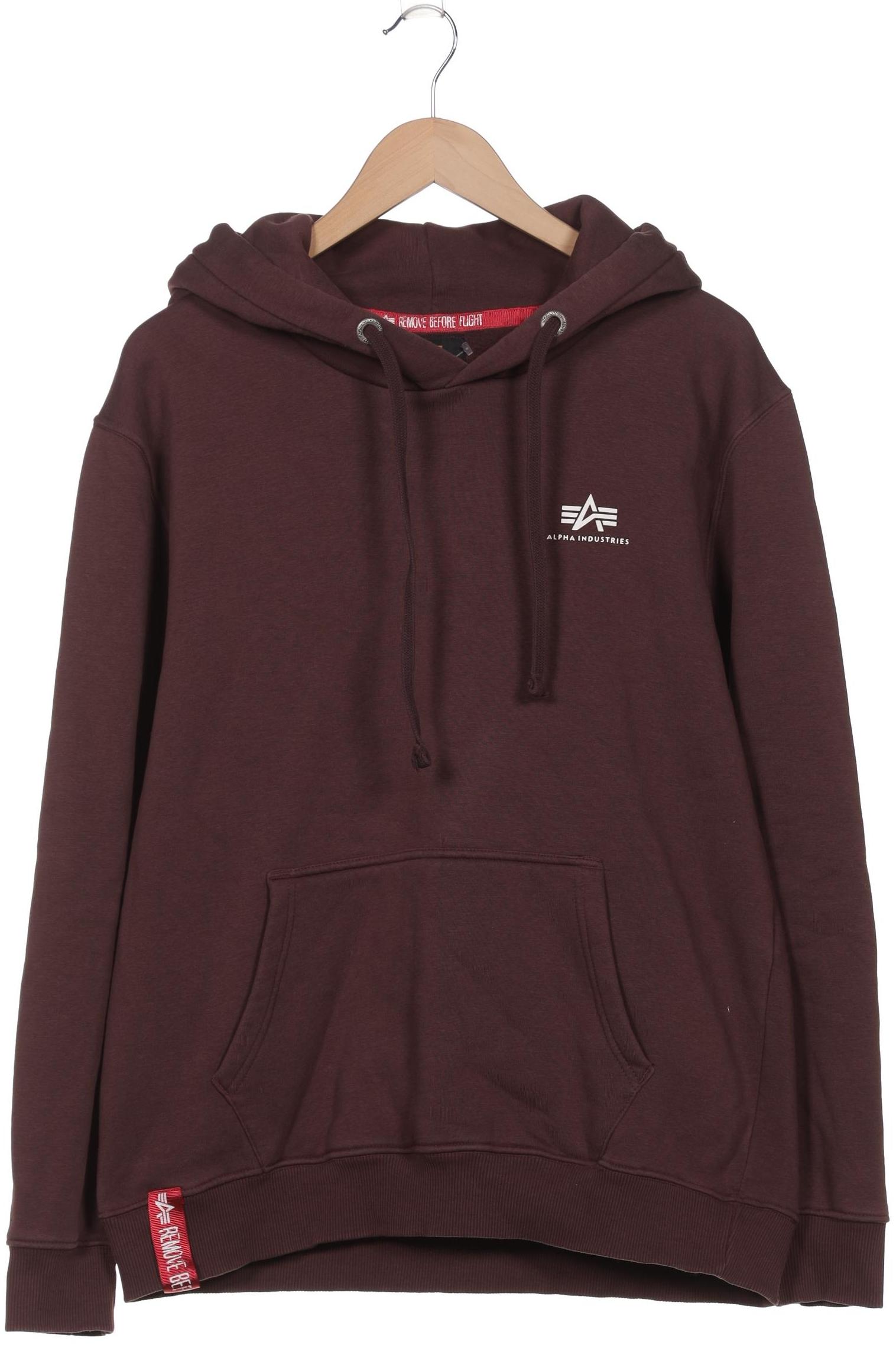 

Alpha industries Herren Kapuzenpullover, bordeaux, Gr. 52