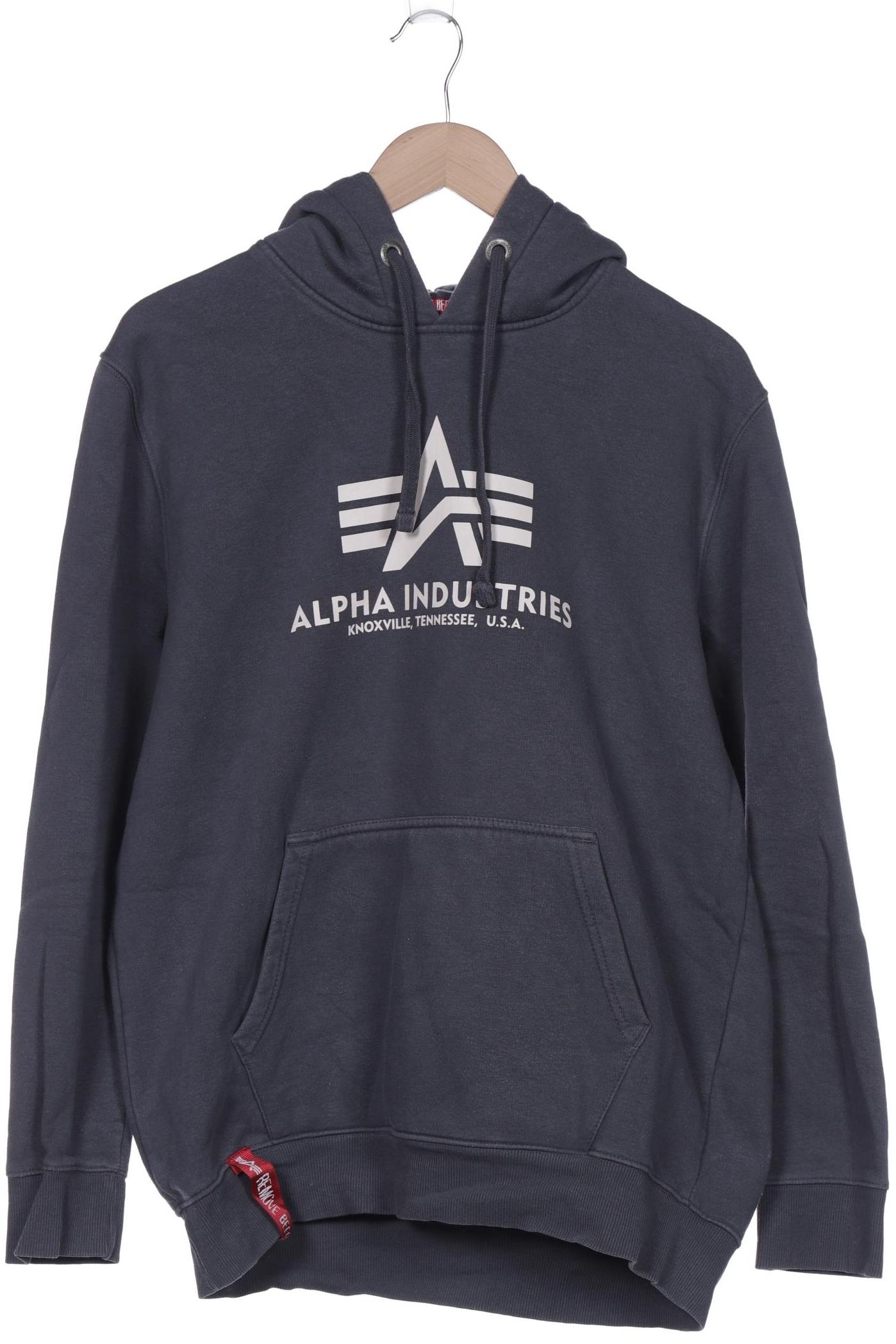 

Alpha industries Herren Kapuzenpullover, grau, Gr. 54