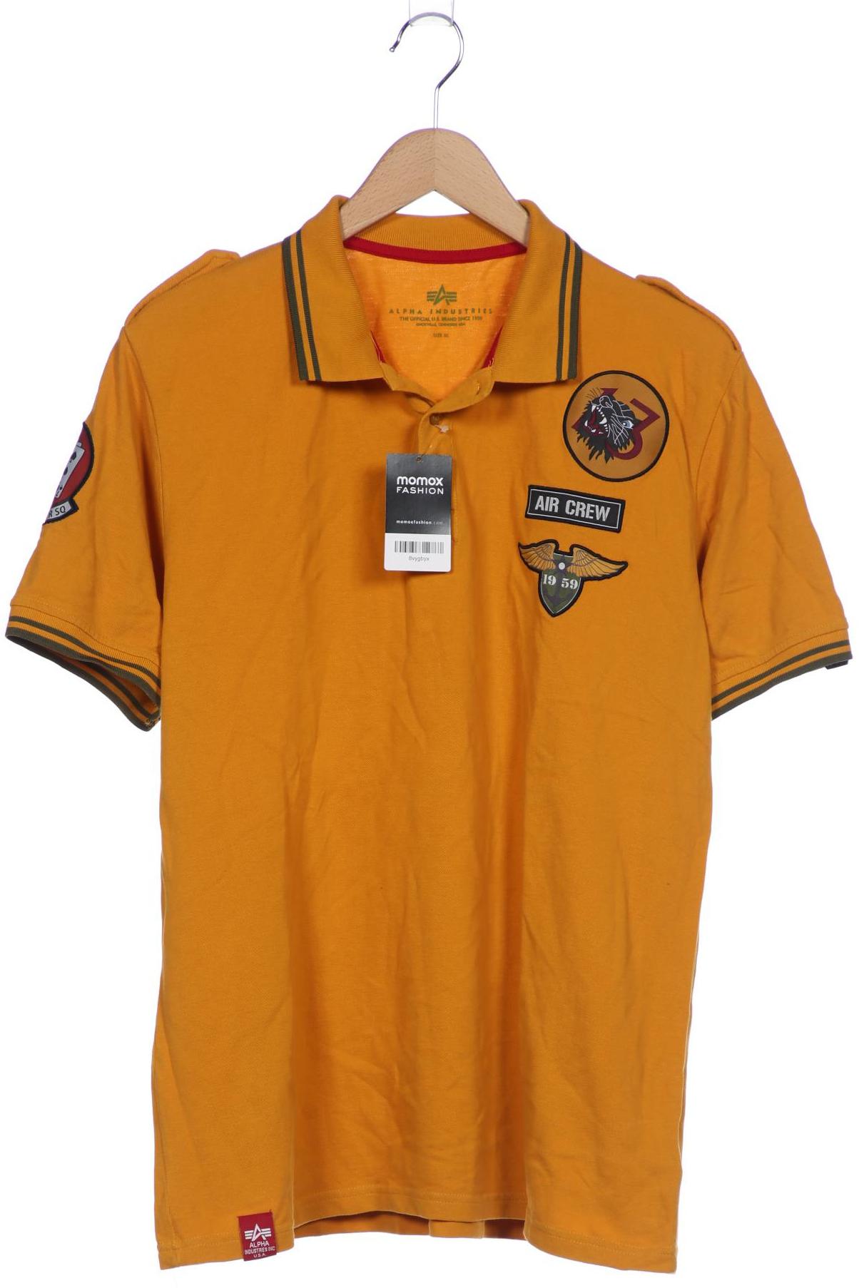 

Alpha industries Herren Poloshirt, orange, Gr. 54