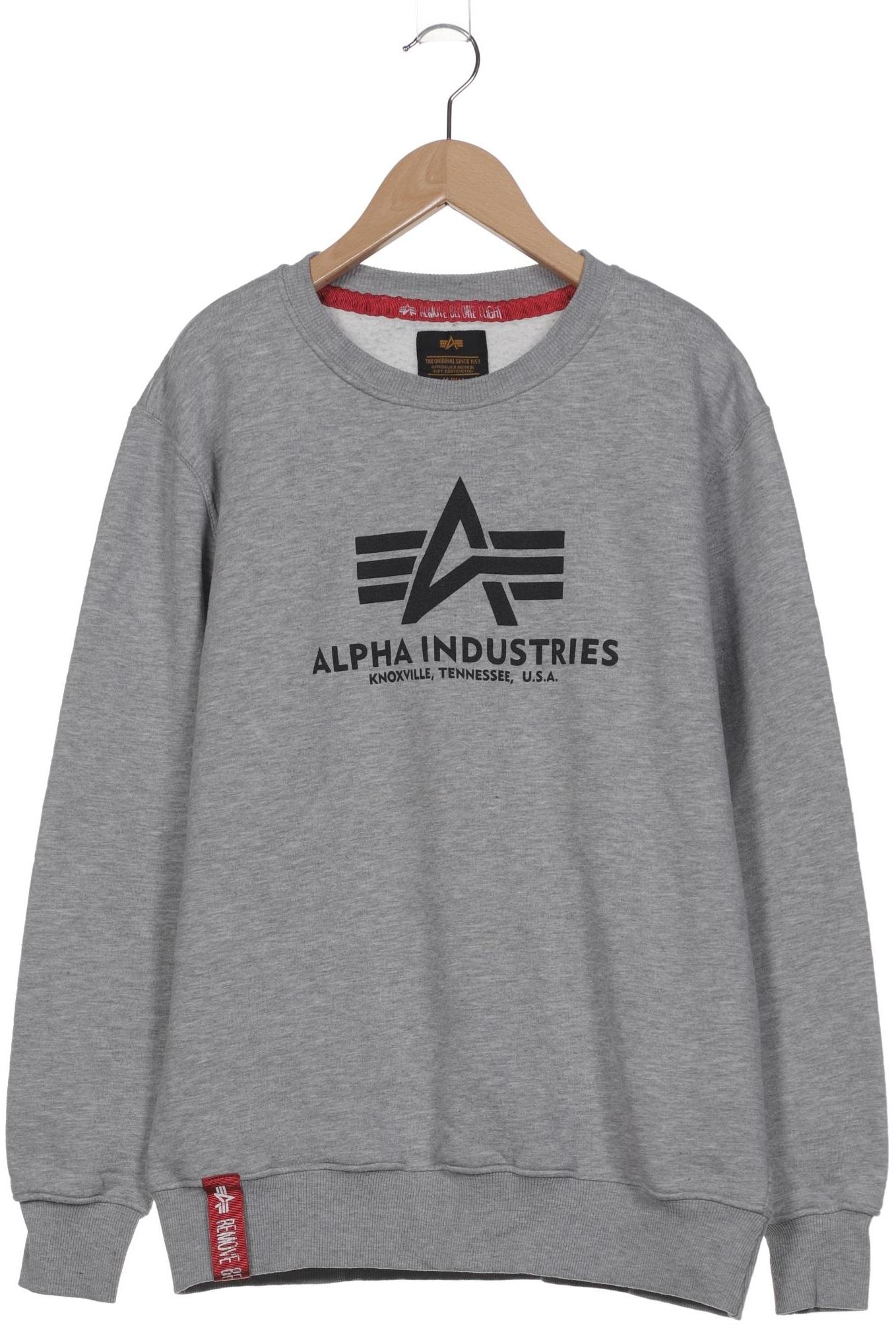 

Alpha industries Herren Sweatshirt, grau, Gr. 52