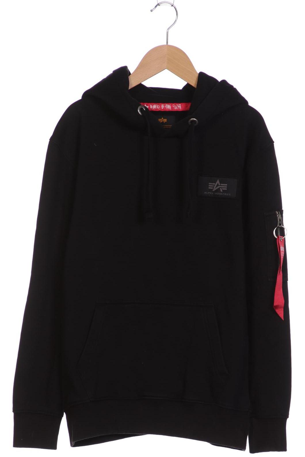 

Alpha industries Herren Kapuzenpullover, schwarz