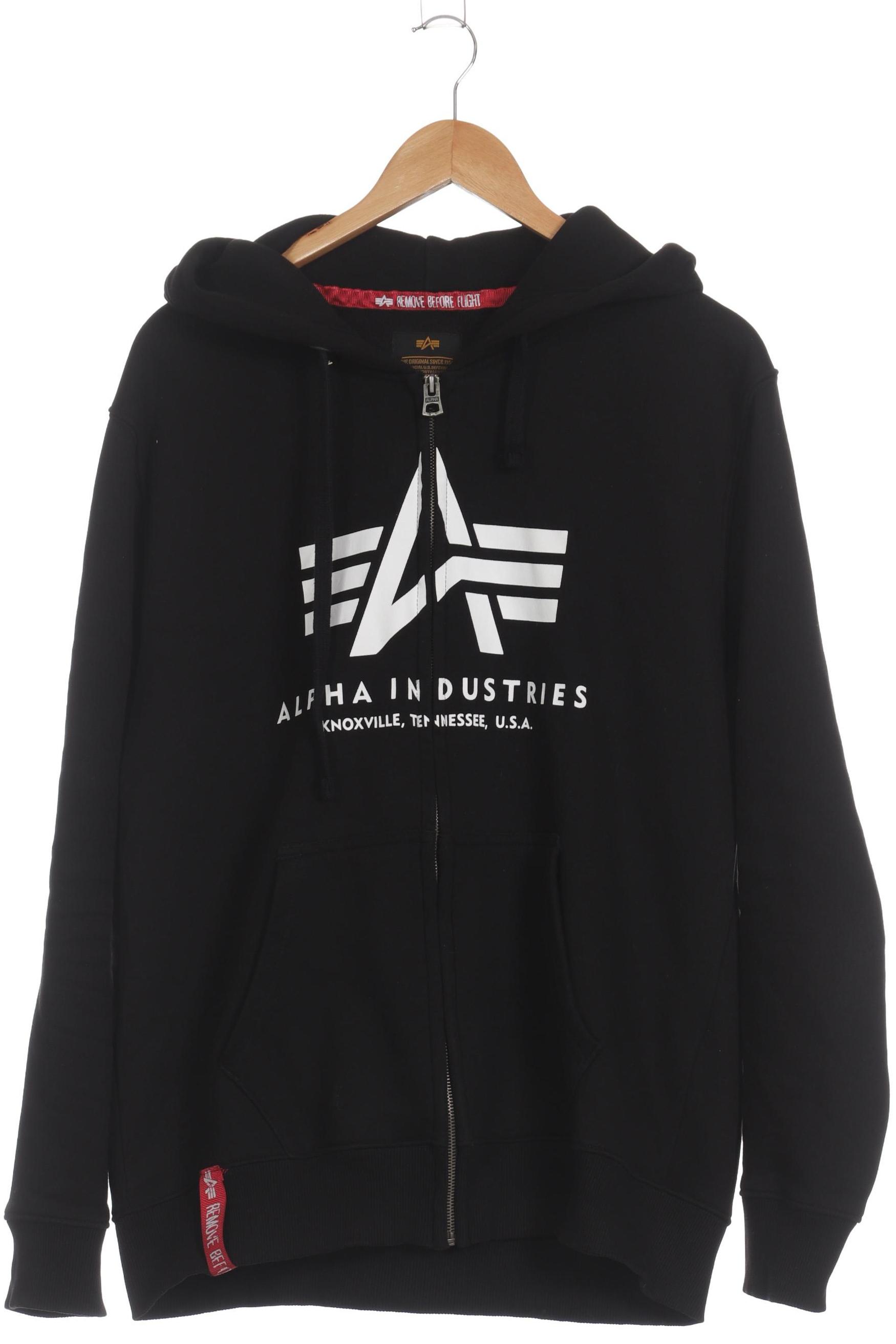 

Alpha industries Herren Kapuzenpullover, schwarz, Gr. 52