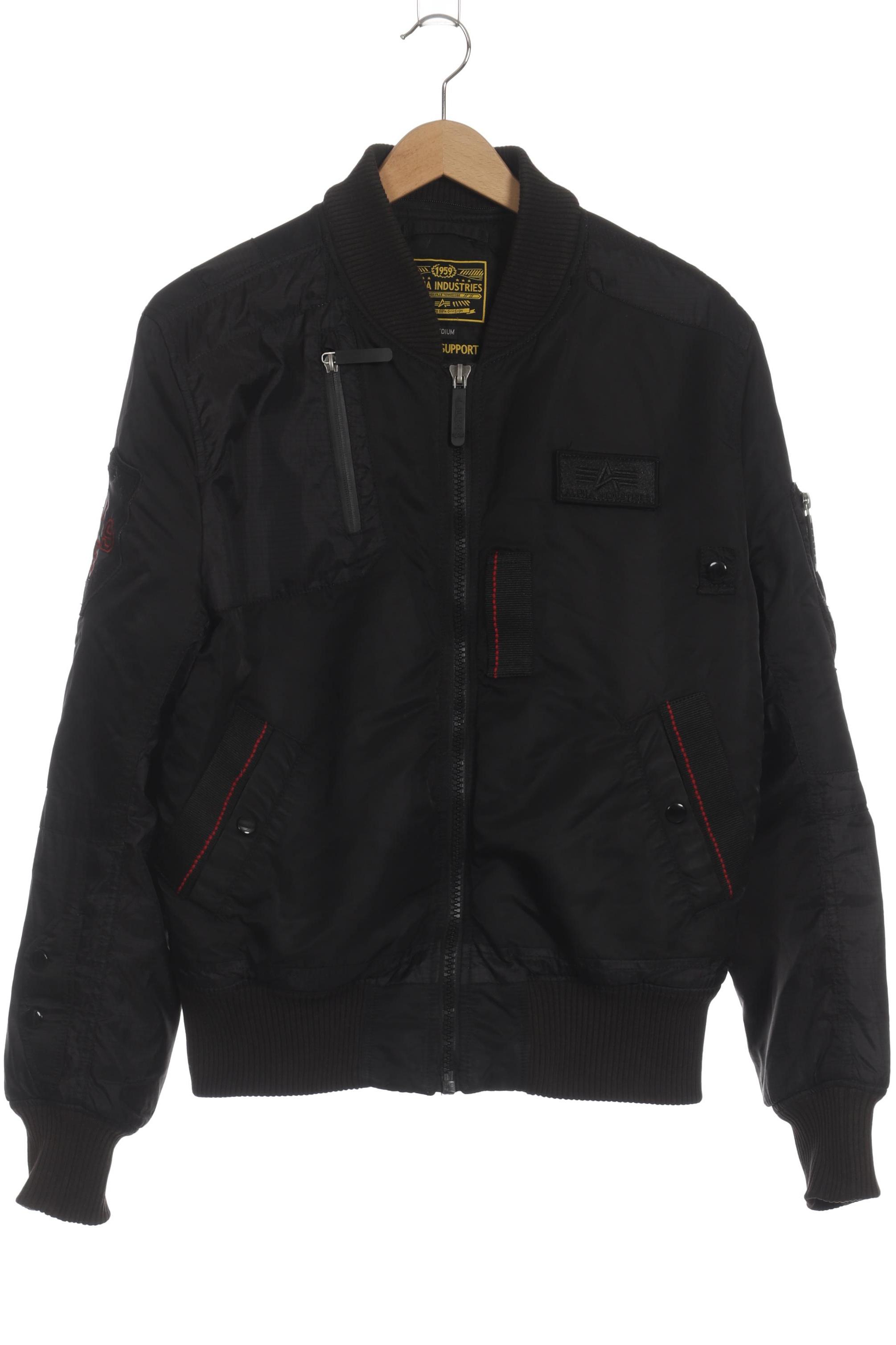 

Alpha industries Herren Jacke, schwarz, Gr. 48