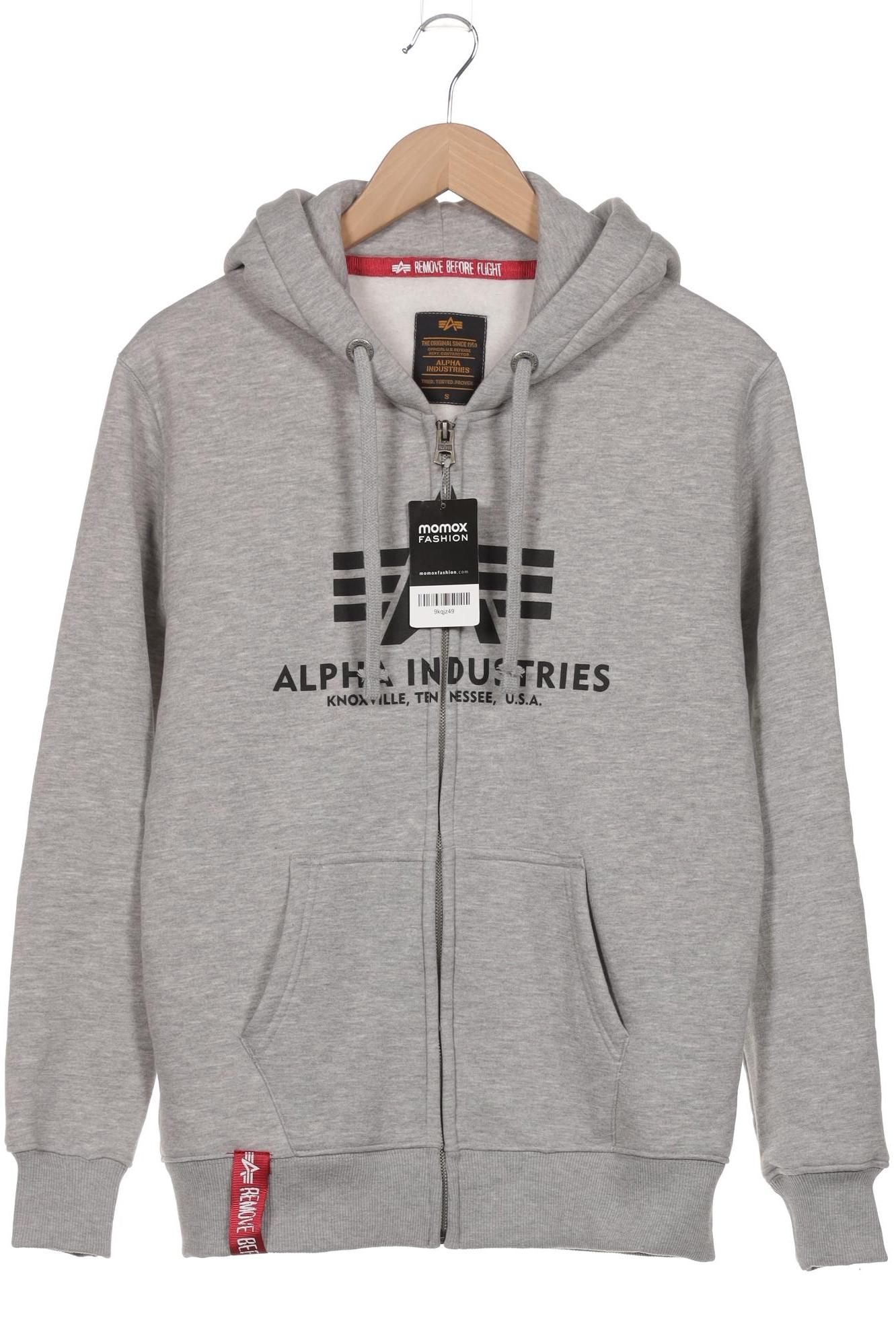 

Alpha industries Herren Kapuzenpullover, grau, Gr. 46
