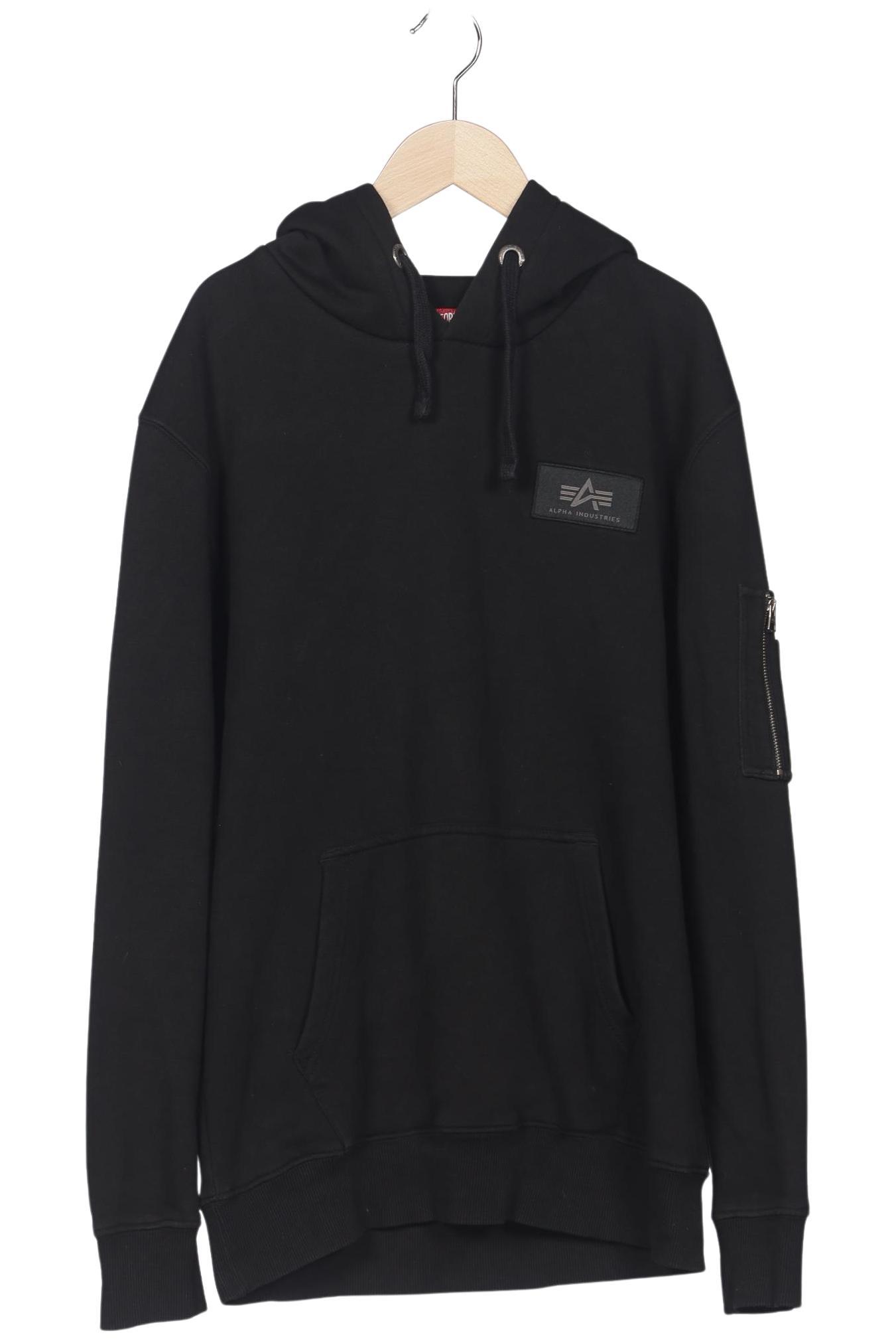 

Alpha industries Herren Kapuzenpullover, schwarz, Gr. 48