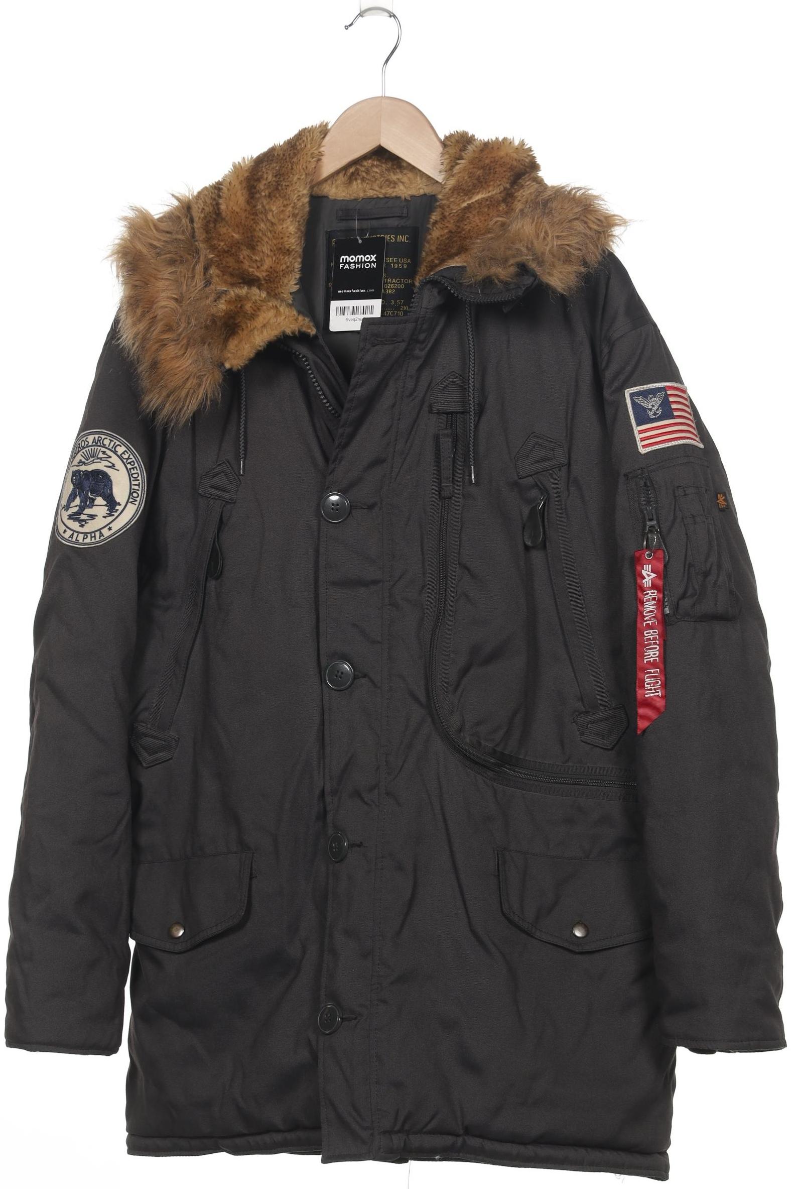 

Alpha industries Herren Jacke, grau, Gr. 56
