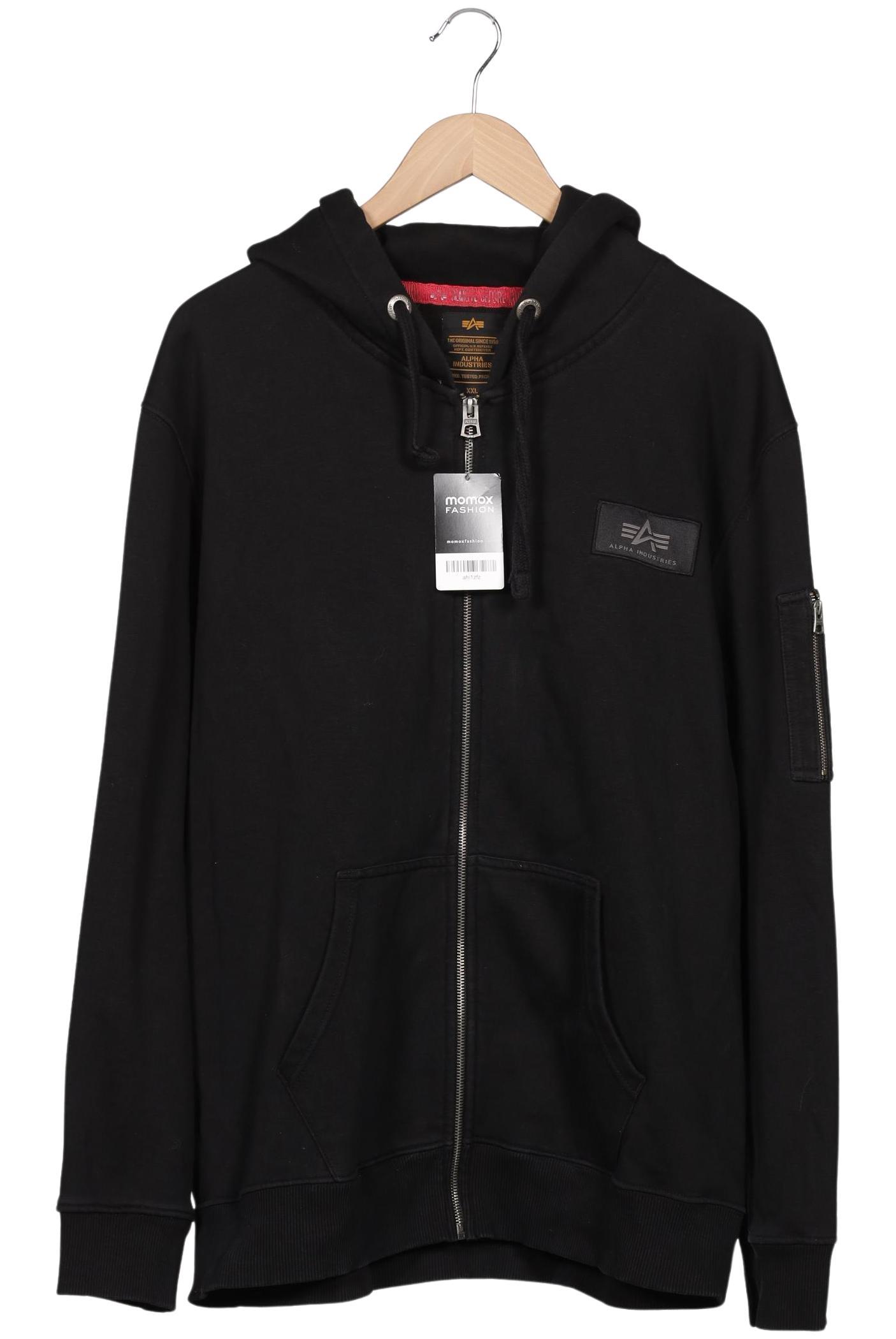 

Alpha industries Herren Kapuzenpullover, schwarz, Gr. 56