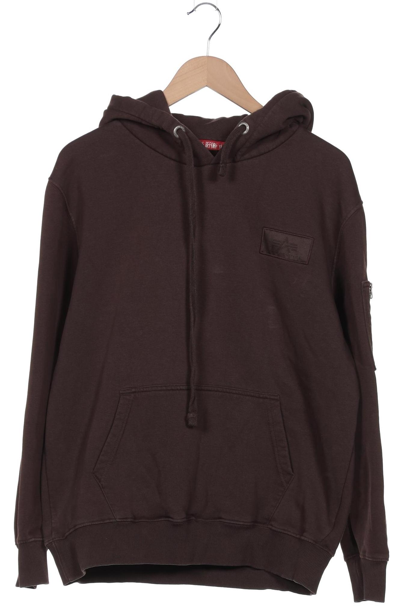 

Alpha industries Herren Kapuzenpullover, braun, Gr. 52