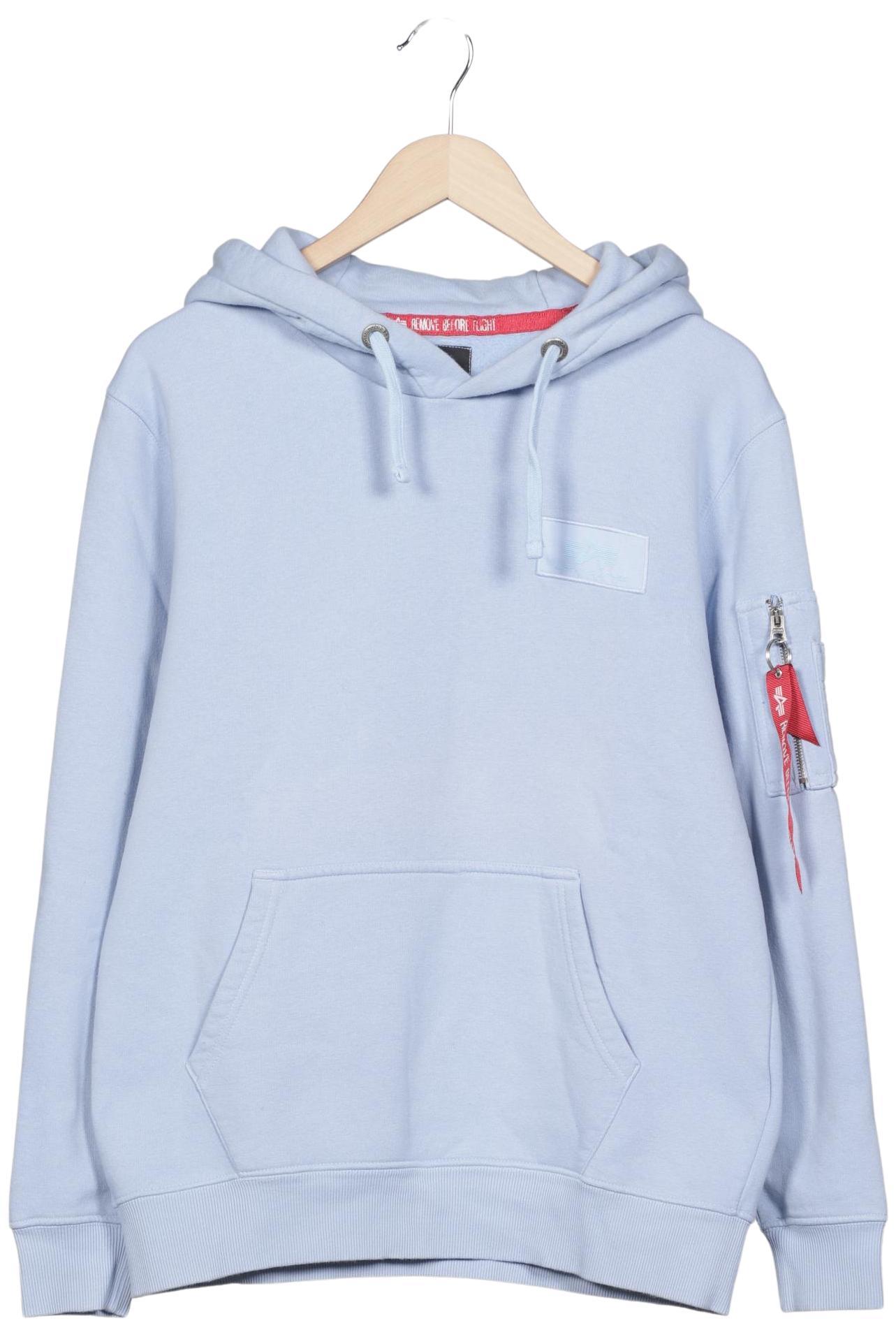 Thumbnail - Alpha industries Herren Kapuzenpullover, hellblau, Gr. 48
