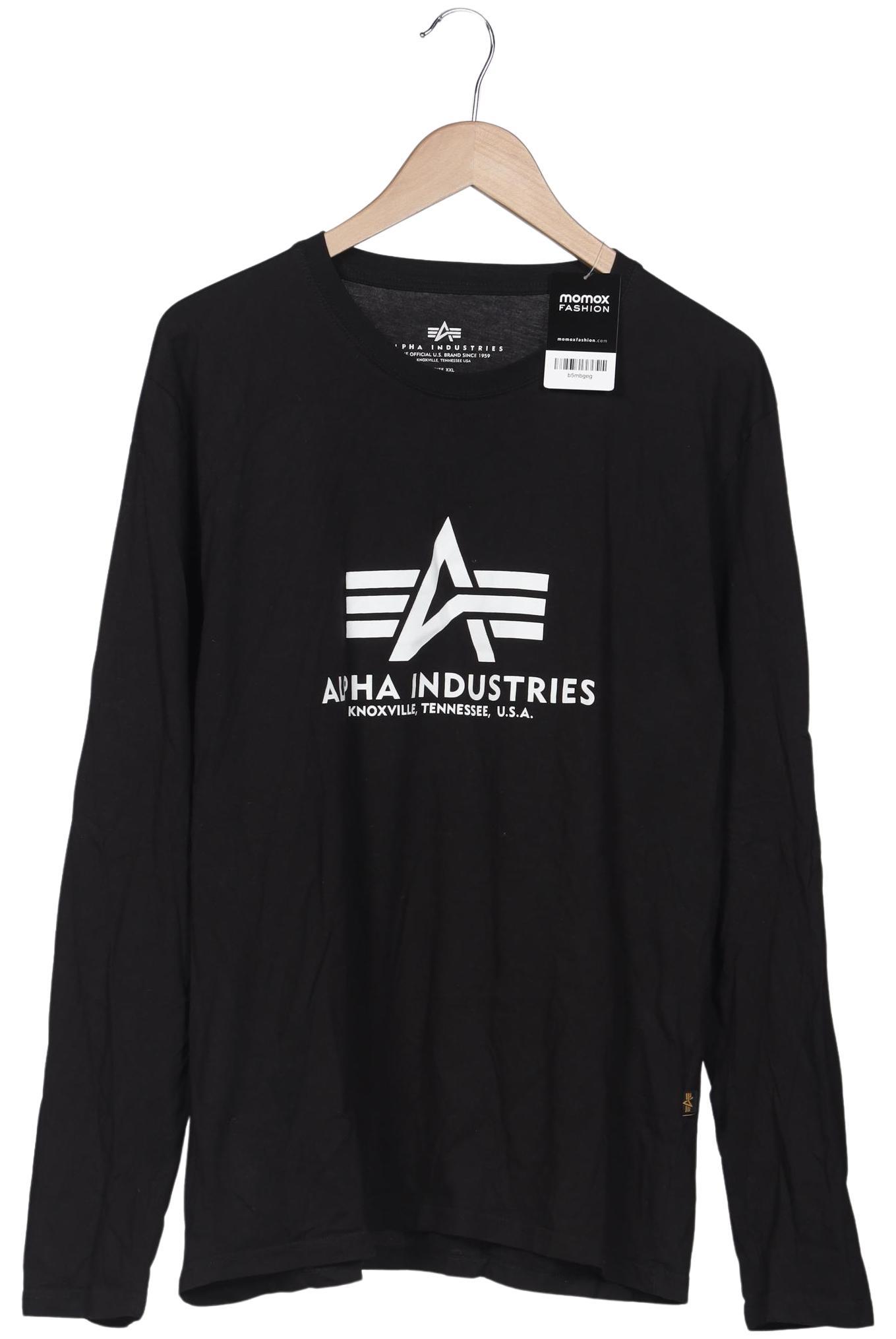 

Alpha industries Herren Langarmshirt, schwarz, Gr. 56