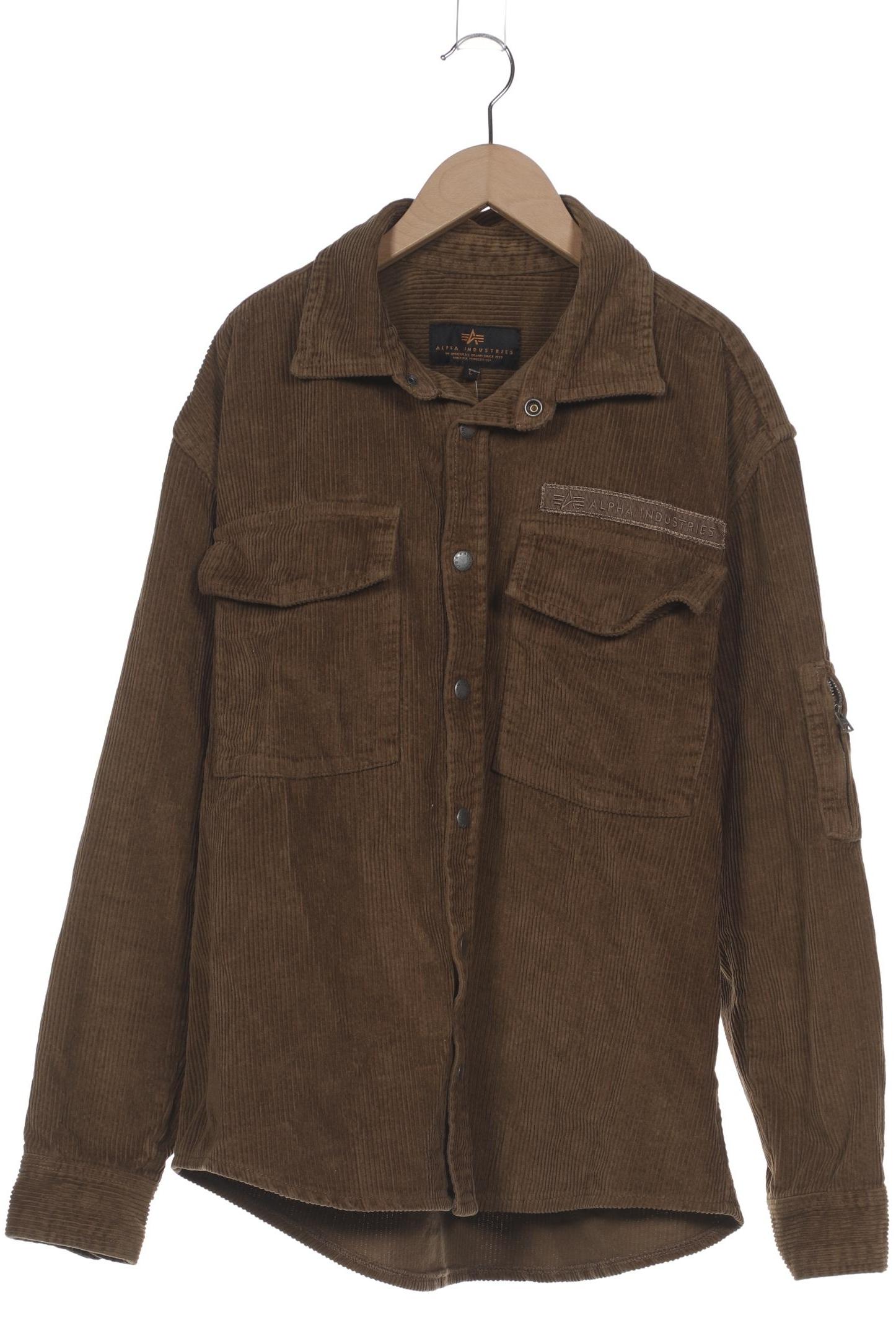 Thumbnail - Alpha industries Herren Hemd, braun, Gr. 52