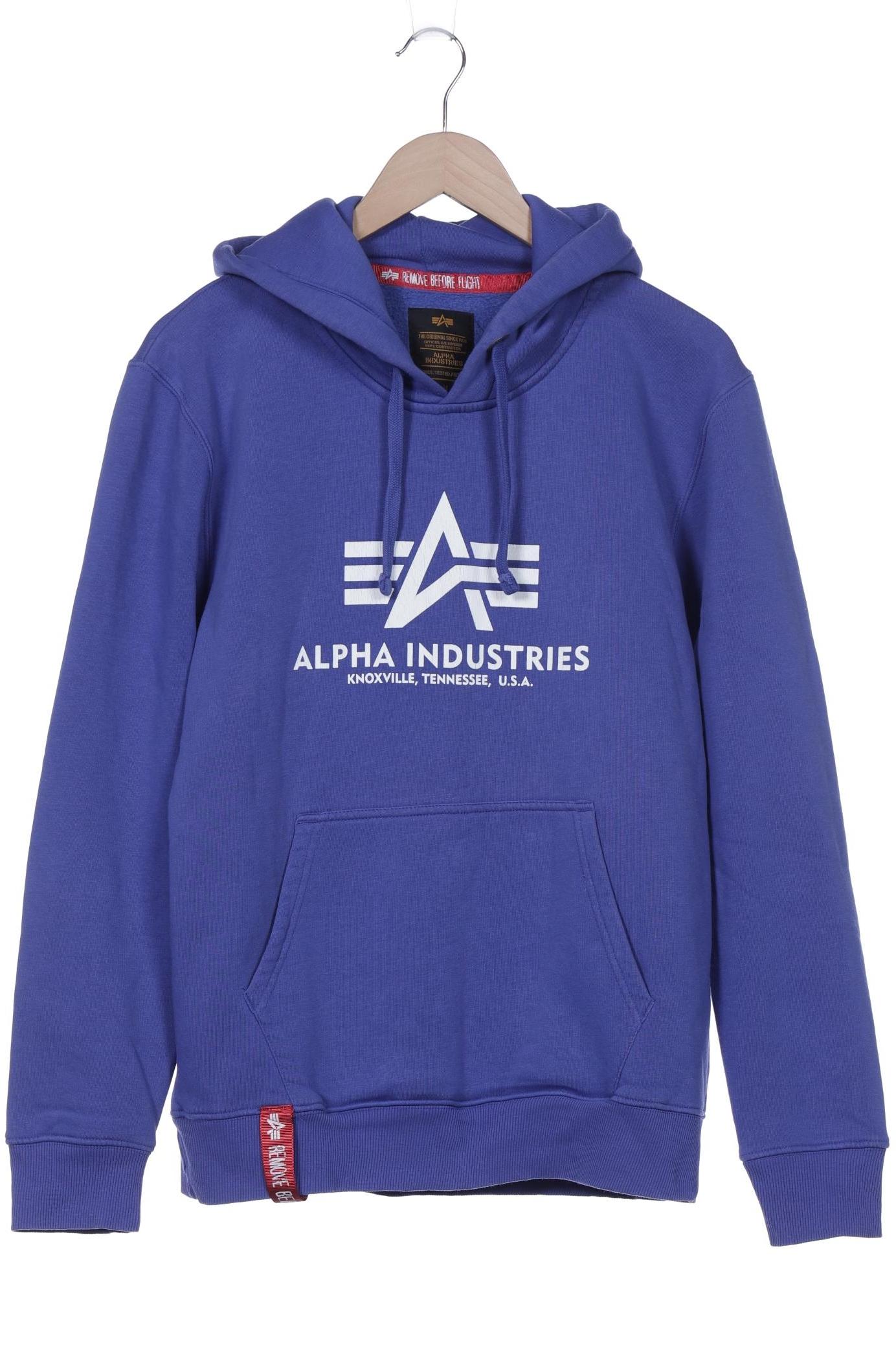 

Alpha industries Herren Kapuzenpullover, blau, Gr. 48