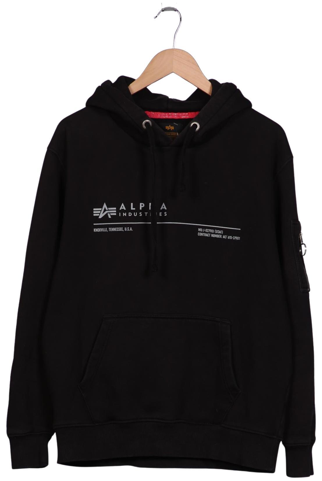 

Alpha industries Herren Kapuzenpullover, schwarz, Gr. 52