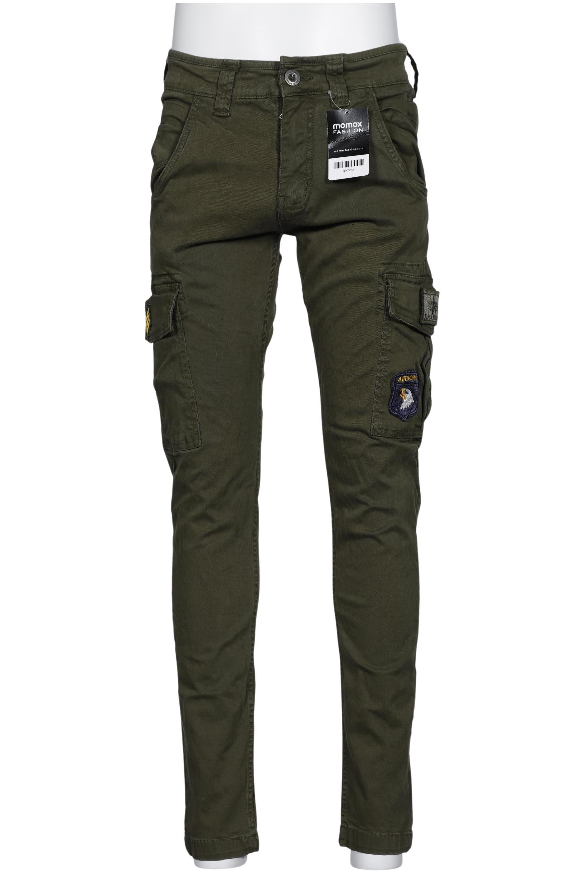 

Alpha industries Herren Stoffhose, grün, Gr. 30
