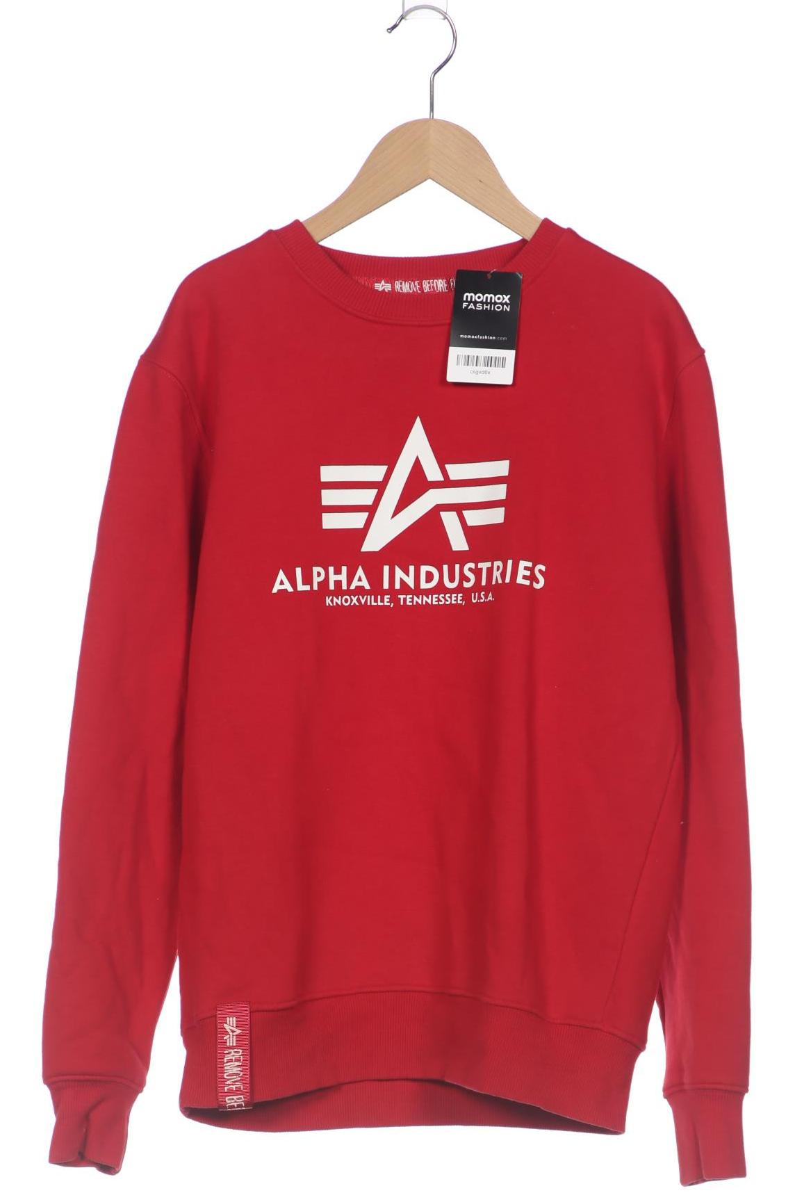 

Alpha industries Herren Sweatshirt, rot, Gr. 46