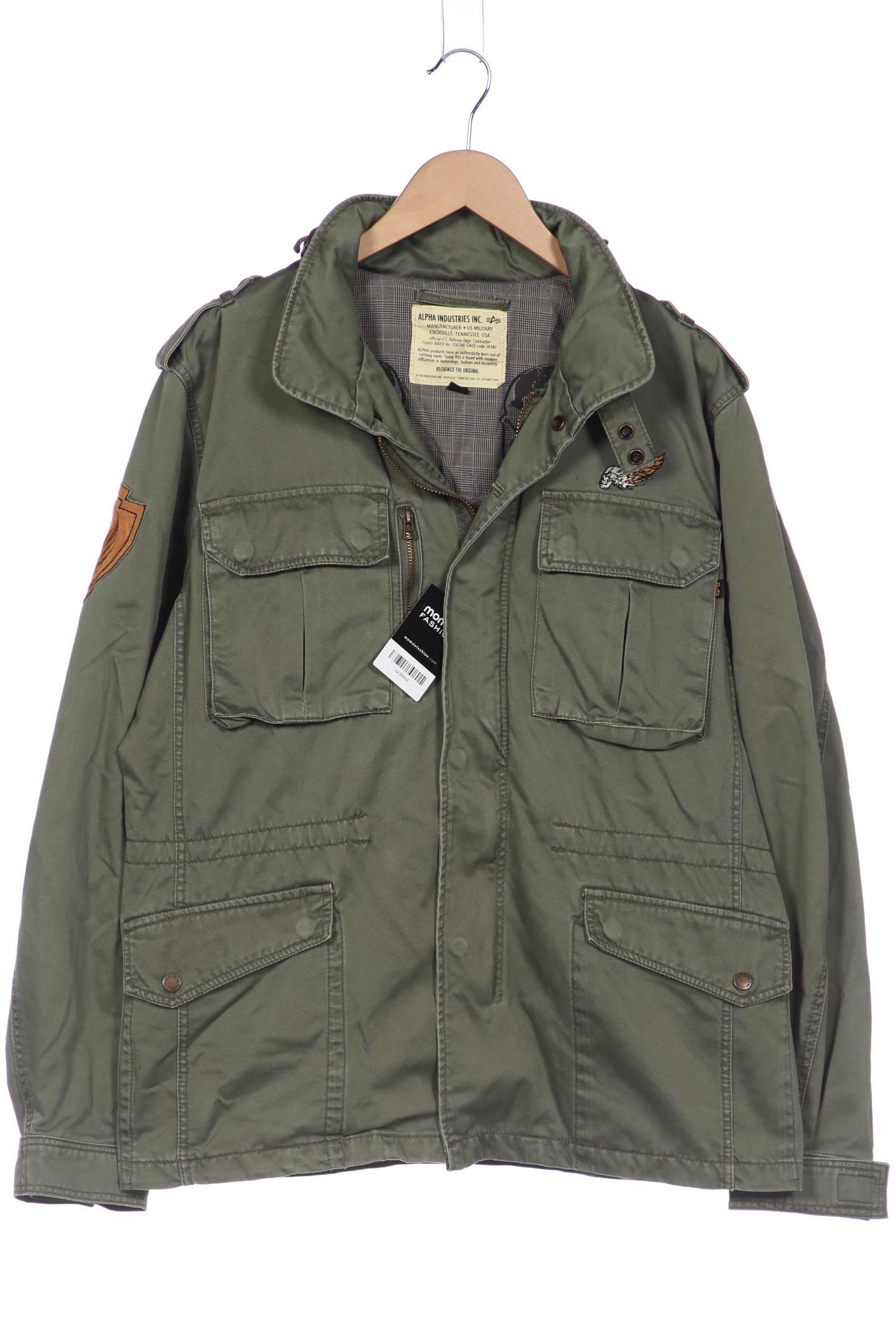 

Alpha industries Herren Jacke, grün, Gr. 48