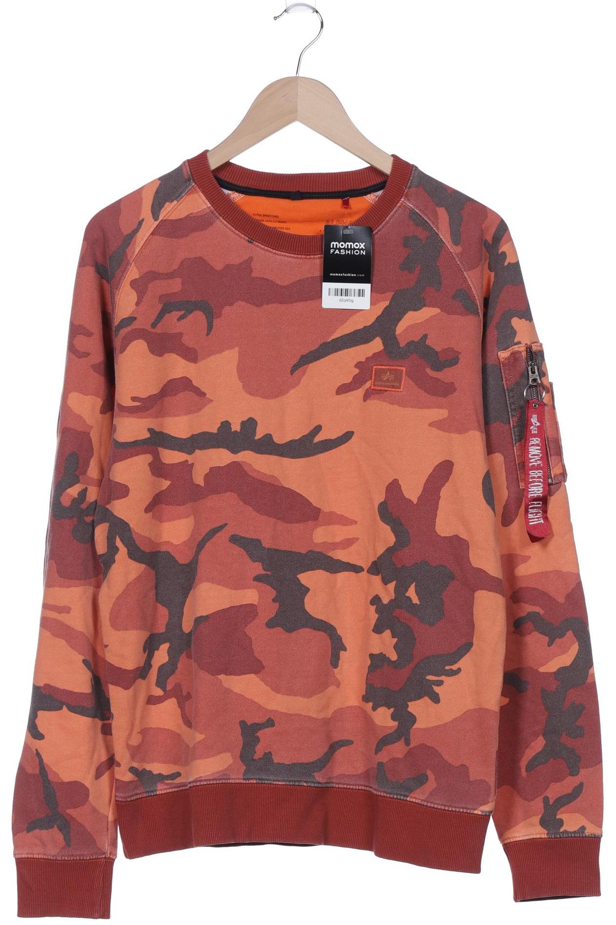 

Alpha industries Herren Sweatshirt, orange, Gr. 52