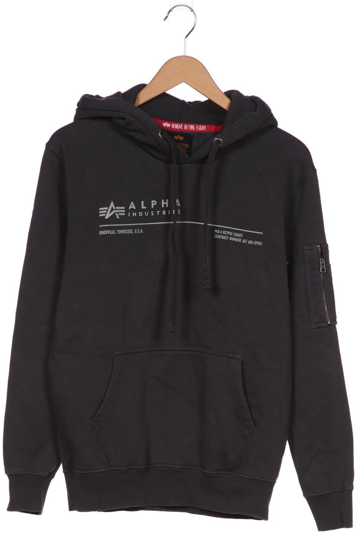

Alpha industries Herren Kapuzenpullover, grau, Gr. 46