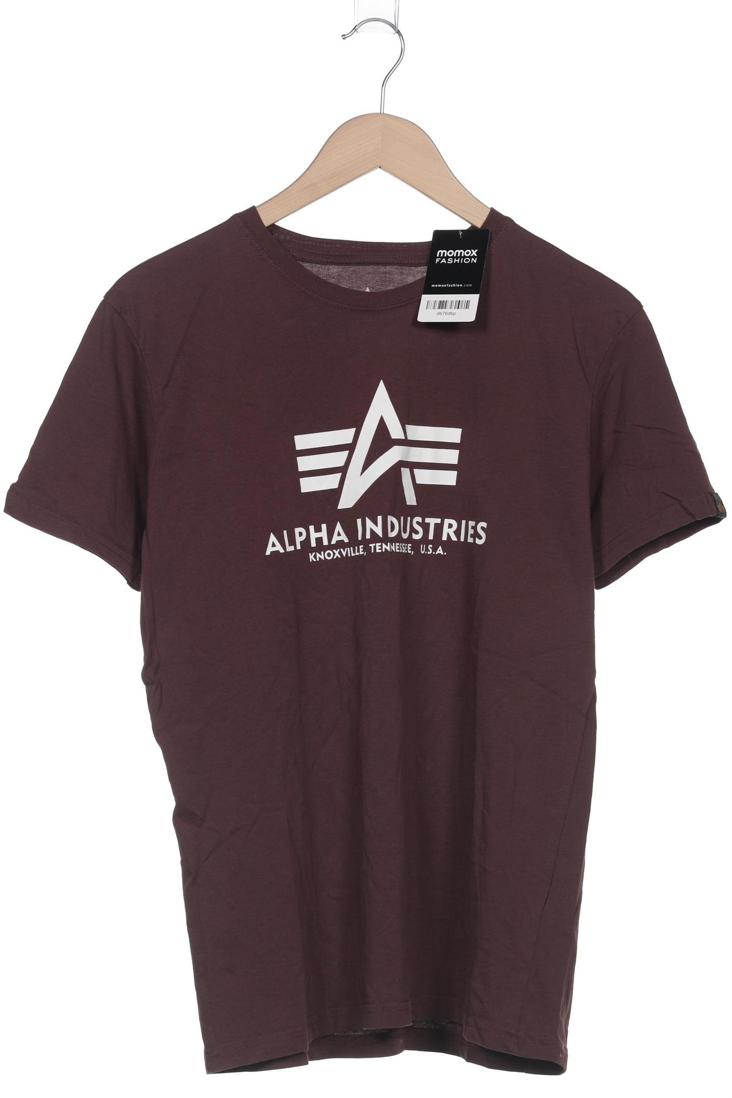 

Alpha industries Herren T-Shirt, bordeaux, Gr. 48