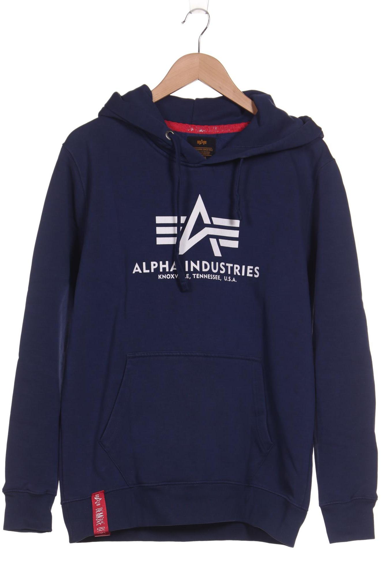 

Alpha industries Herren Kapuzenpullover, marineblau, Gr. 52