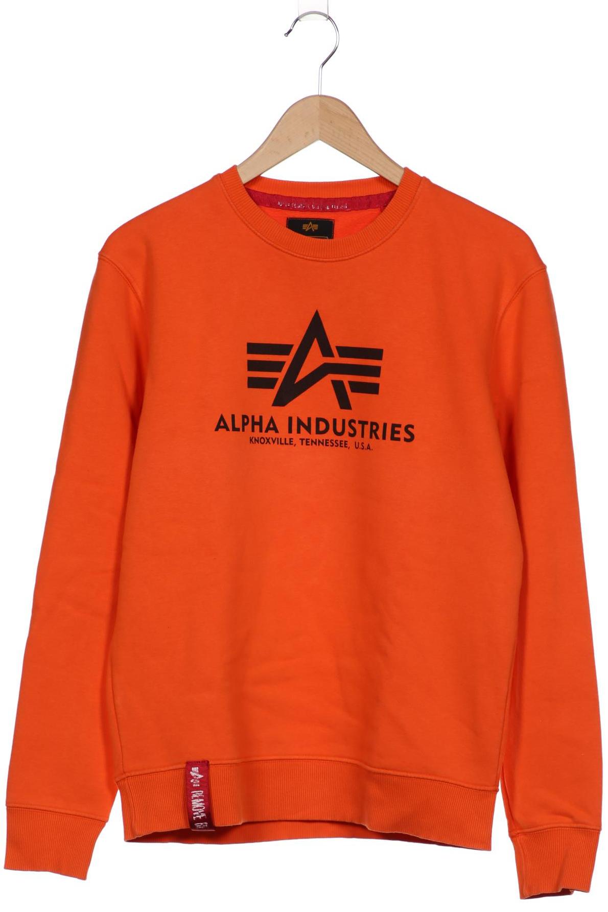 

Alpha industries Herren Sweatshirt, orange, Gr. 46