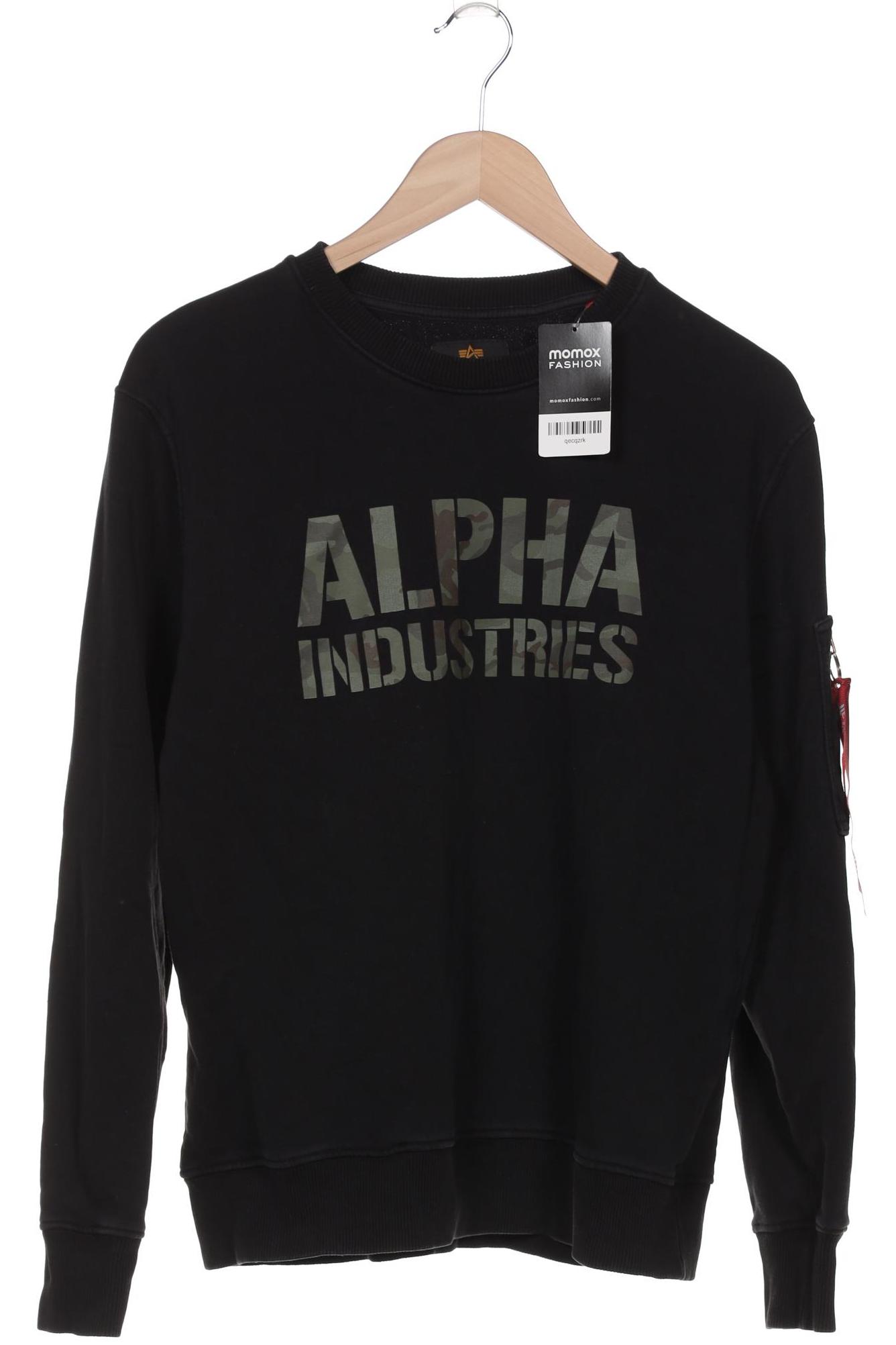 Thumbnail - Alpha industries Herren Sweatshirt, schwarz, Gr. 48